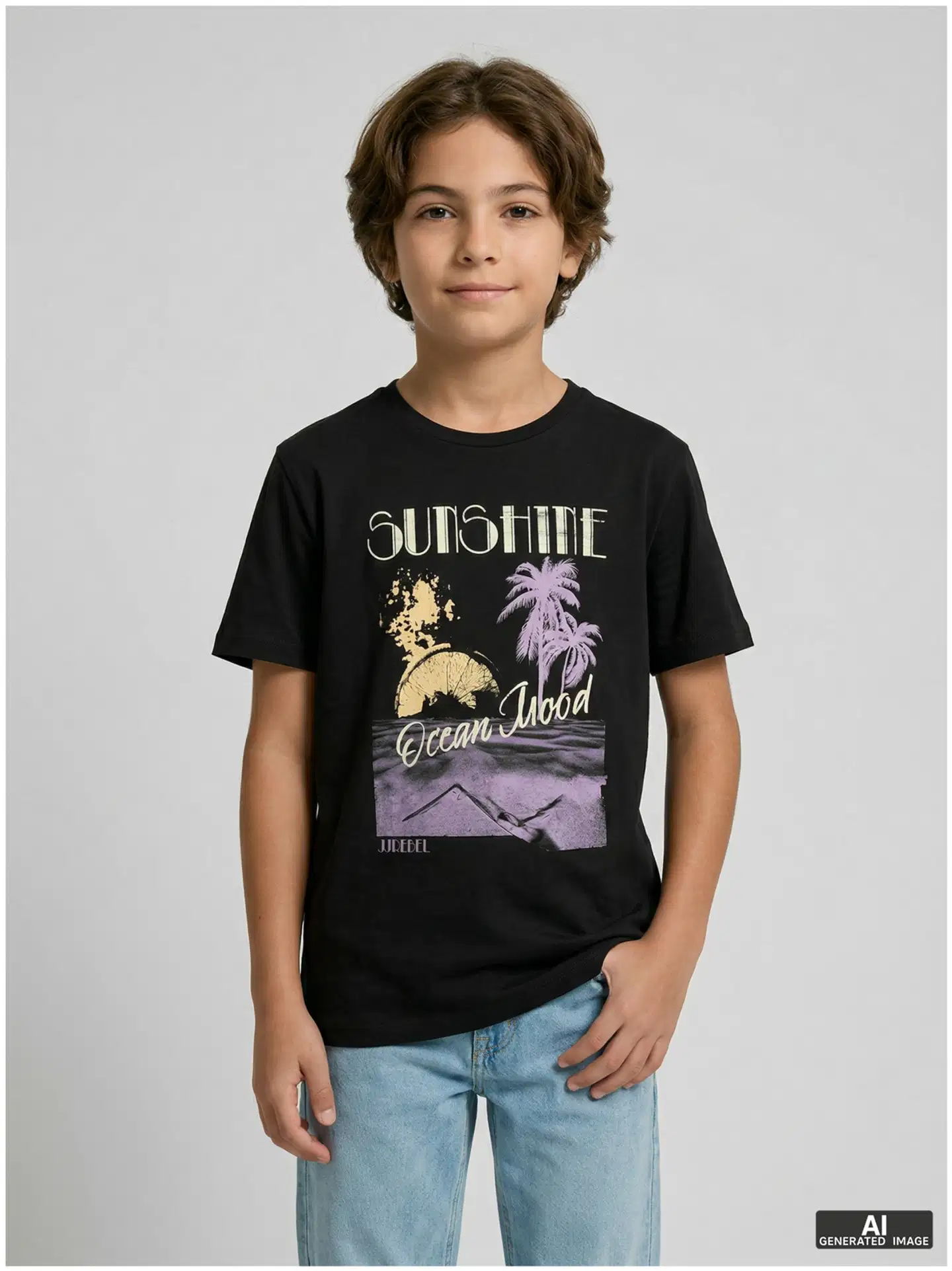 JJ Rebel lasten t-paita - BLACK - 2