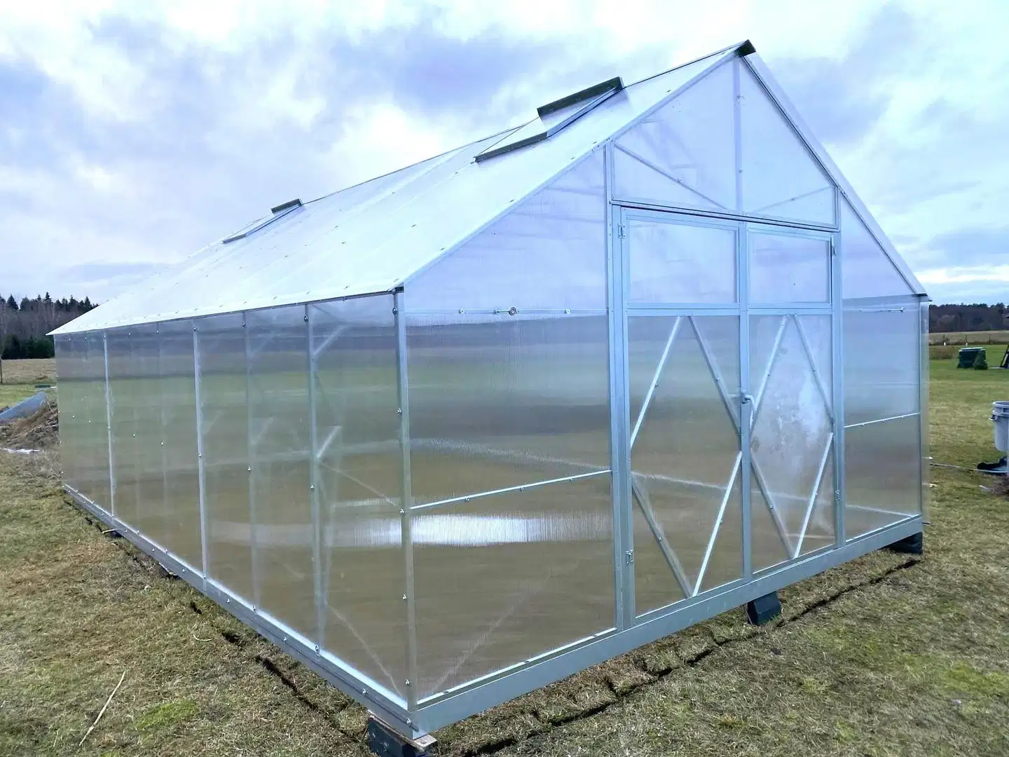 Ecoslider kasvihuone DD 4.0 X 6.24 - 1