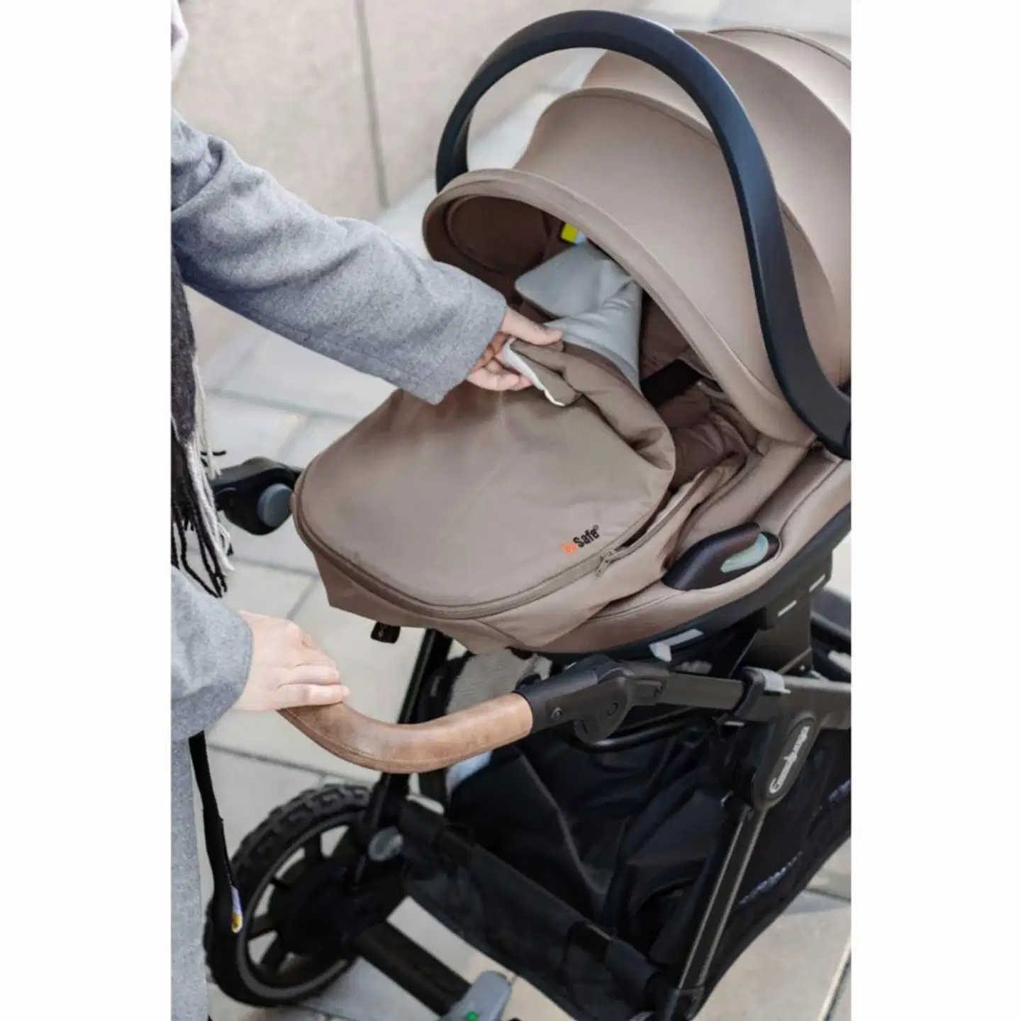 BeSafe sääsuoja turvakaukaloon beige - 9
