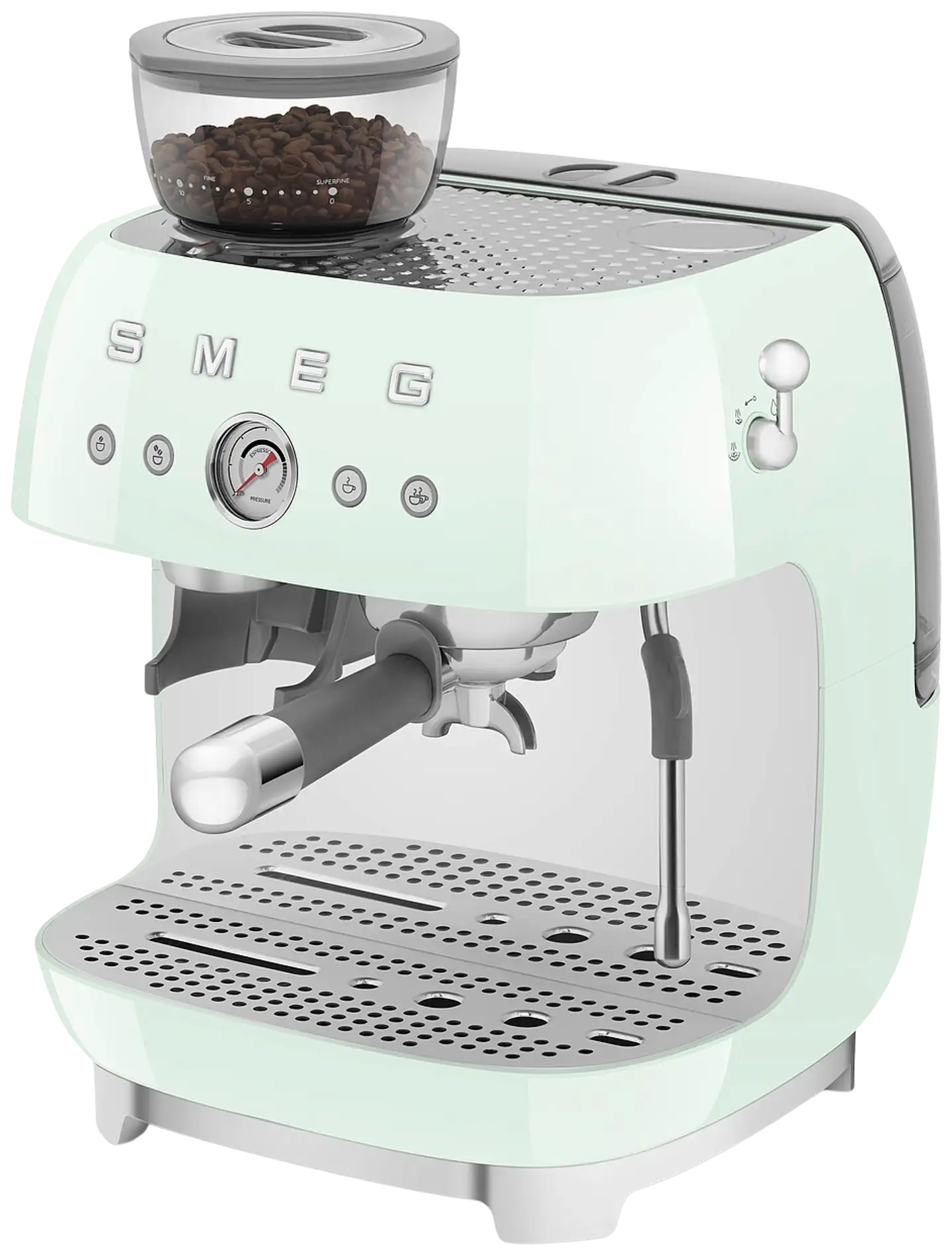 Smeg espressokeitin myllyllä mintunvihreä EGF03PGEU - 6