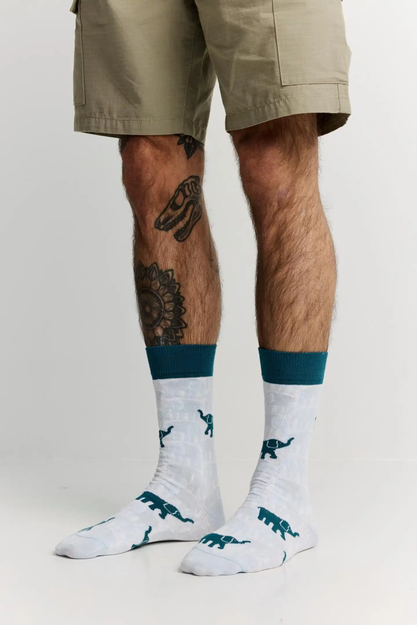 Finlayson miesten nilkkasukat Elefantti Vapaa - Valkoinen/v.sininen - 2