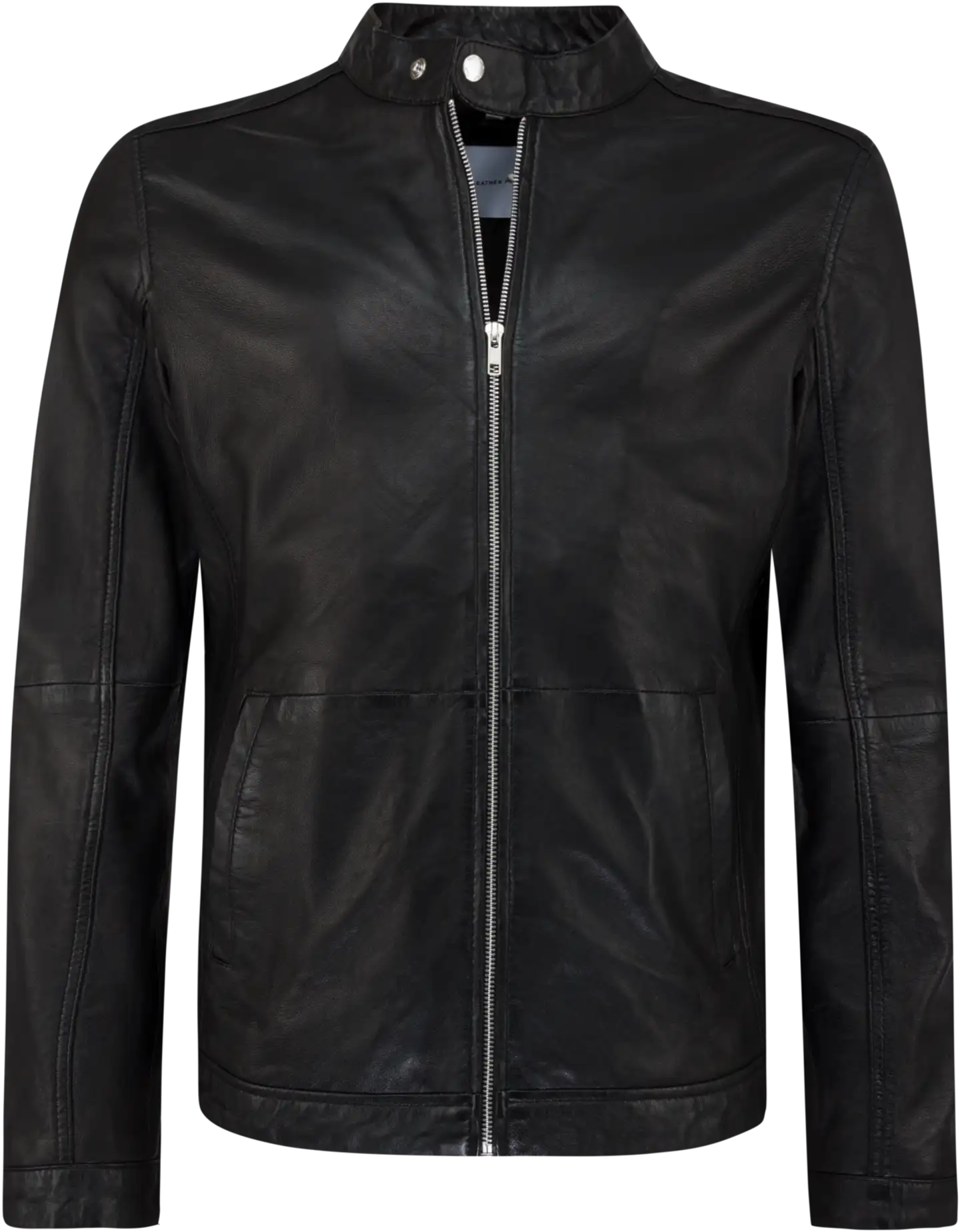 The Leather Project miesten nahkatakki Clean Biker TLP200687 - BLACK