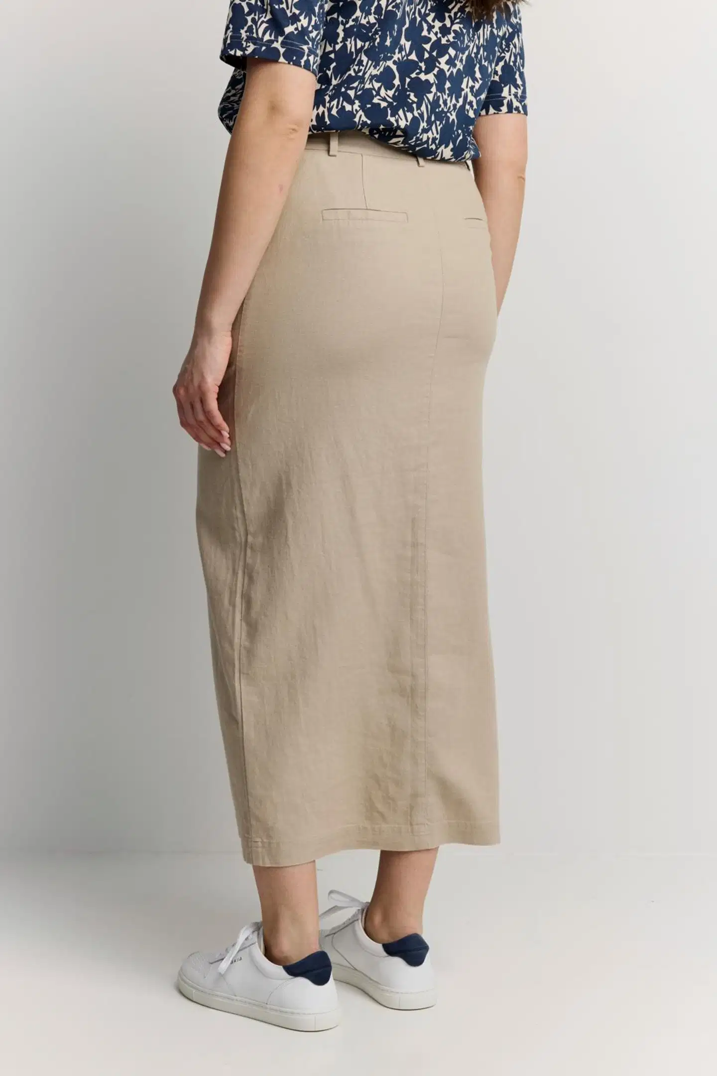 Finlayson naisten pellavahame - Taupe - 3