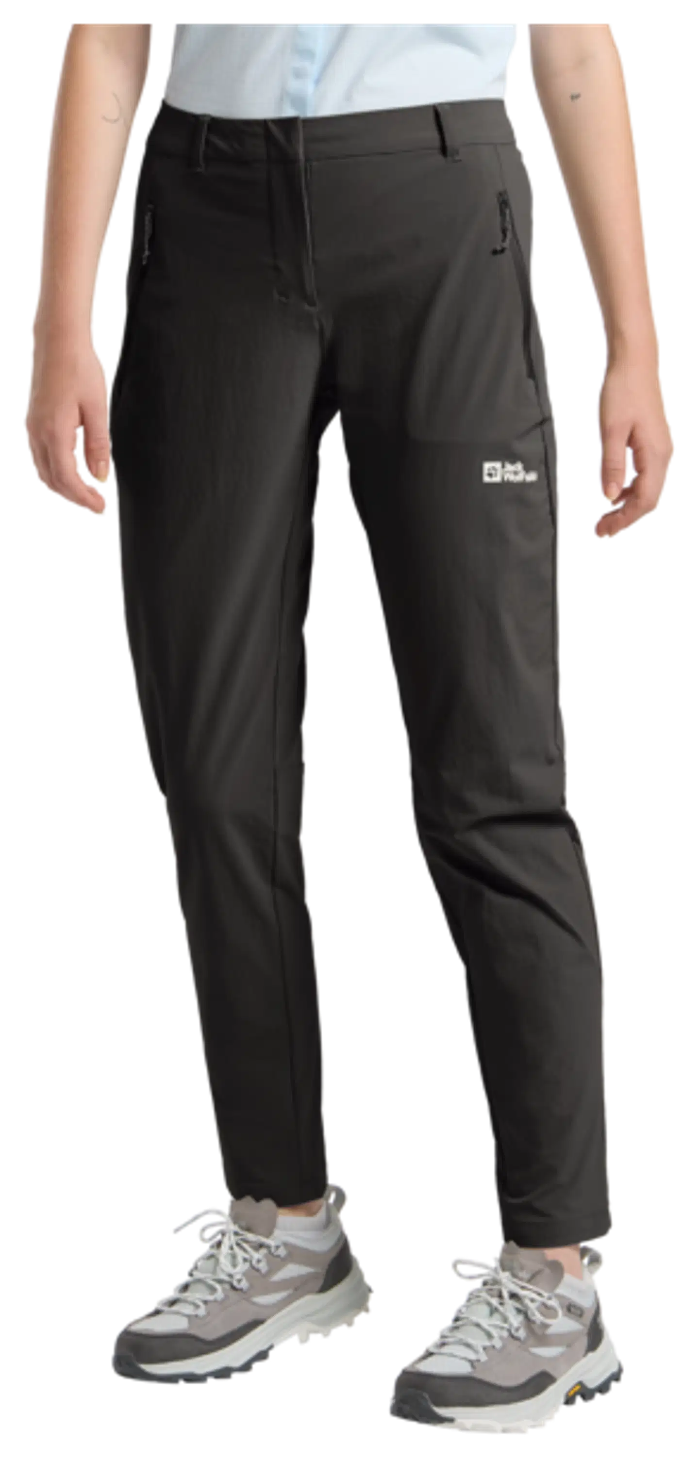 Jack Wolfskin naisten housut Hikeout - BLACK - 8