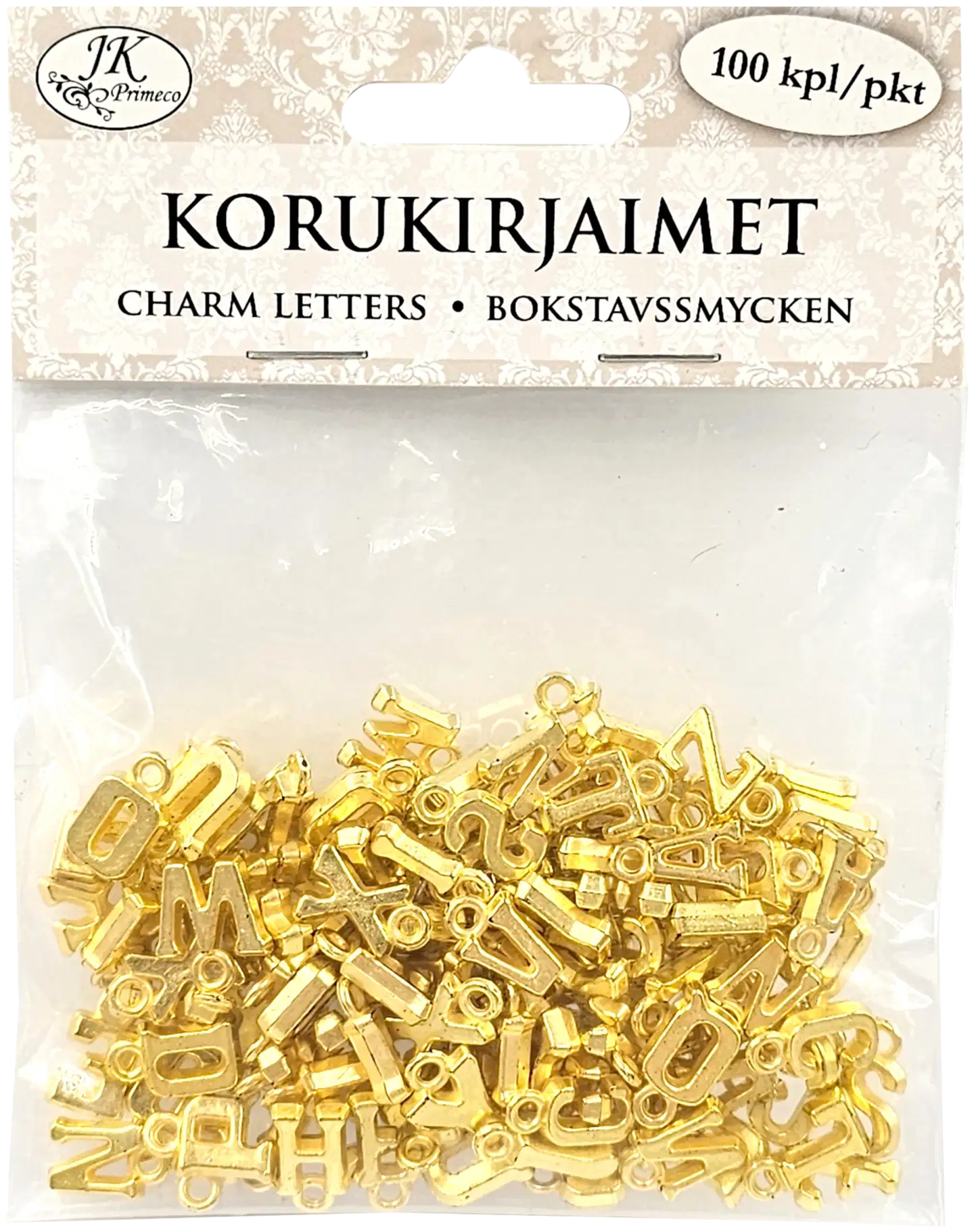 J.K. Primeco korukirjaimet kulta 100kpl