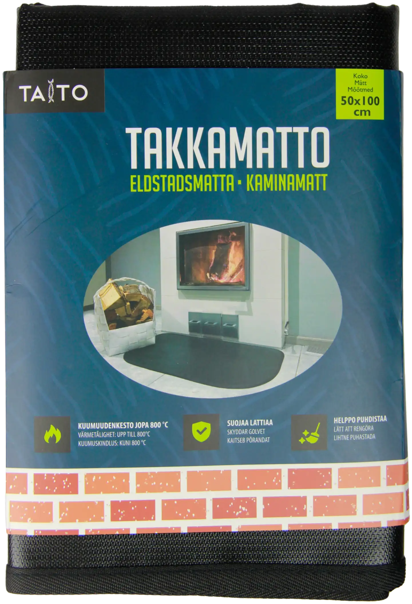 Taito tulisijamatto 50x100 cm - 1