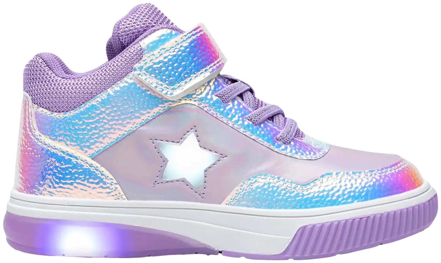 Dinsko lasten vilkkukengät Jona Bling Shiny - Lilac - 1