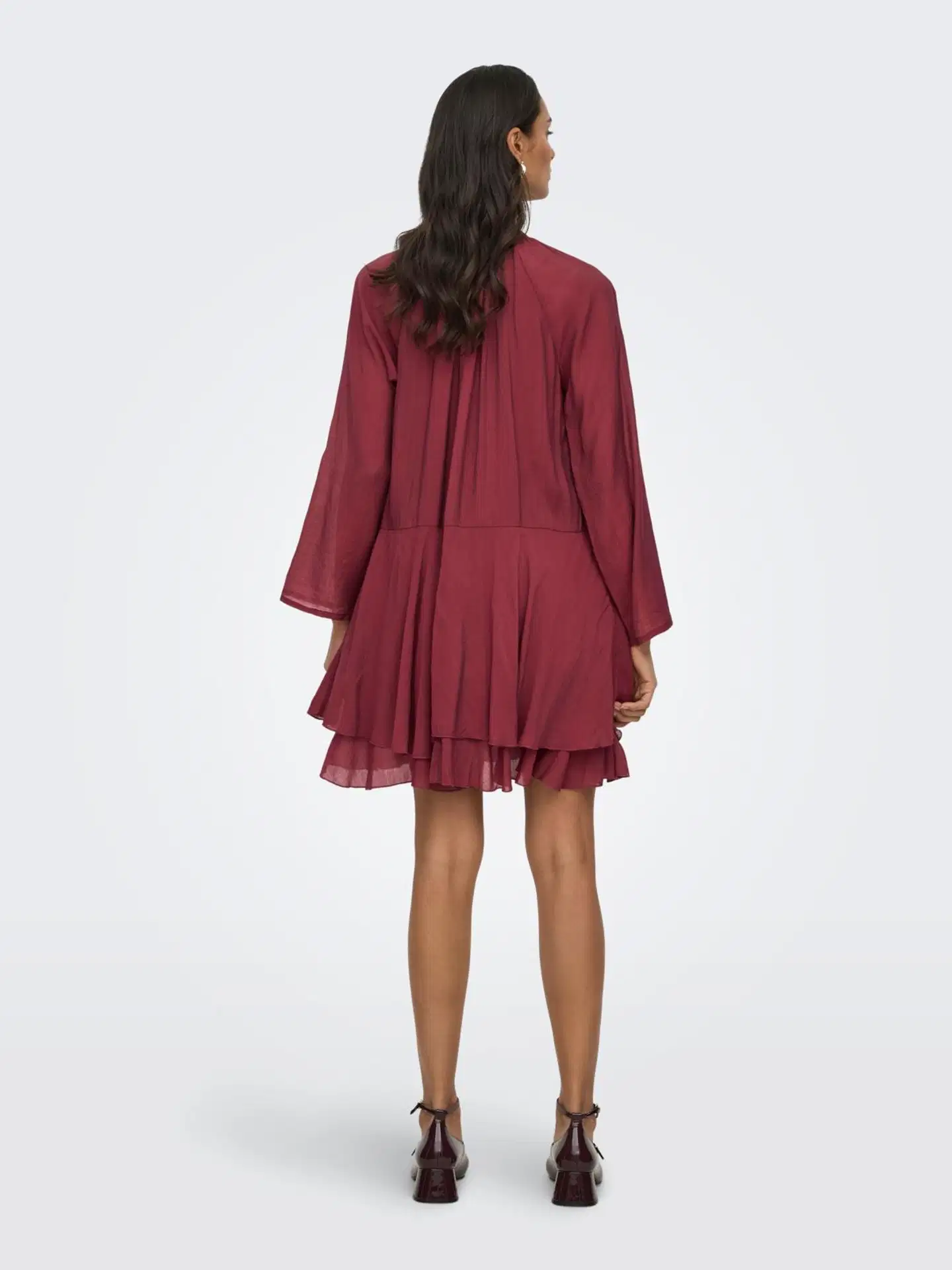 JDY naisten mekko Jdyharper - Oxblood Red - 5