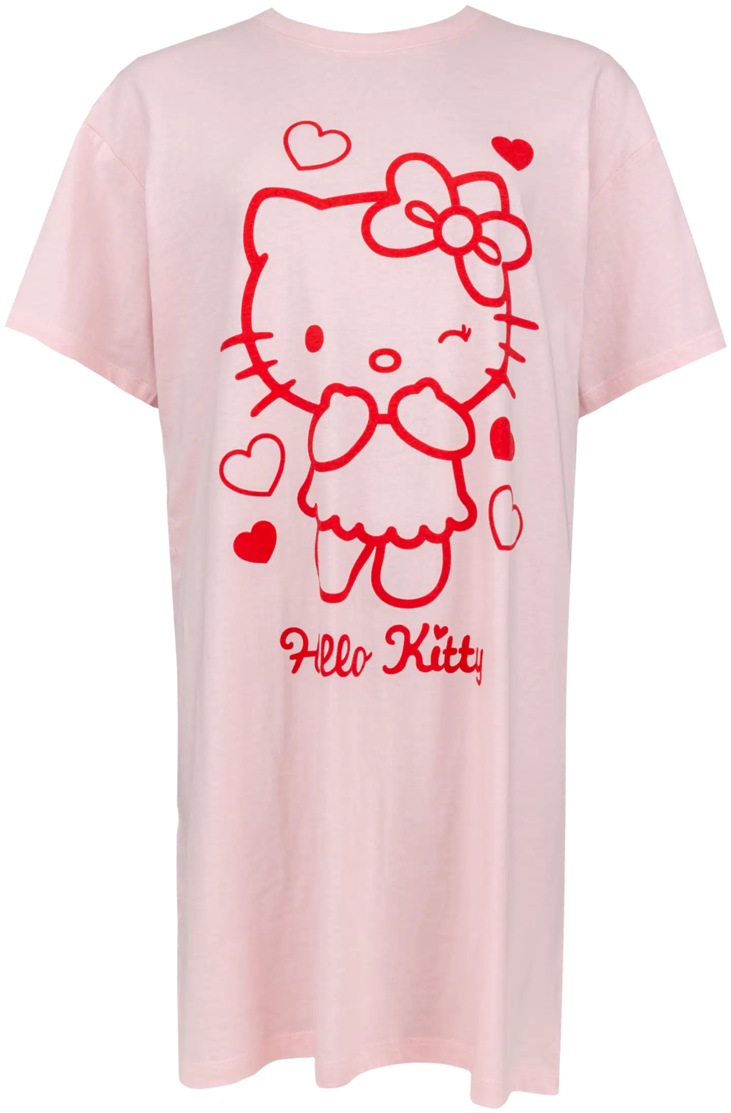 Hello Kitty naisten lyhyt yöpaita A6-0068 - Lt.Pink - 1