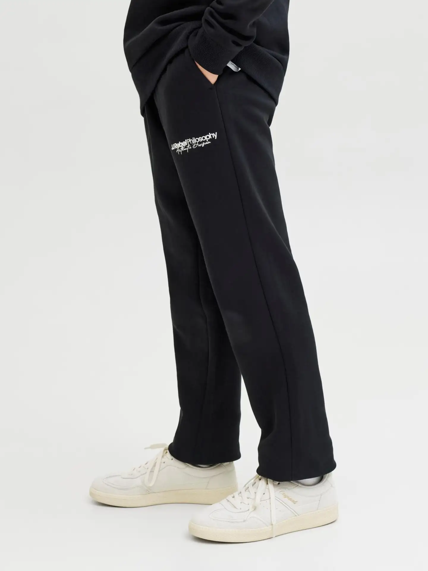 JJ REBEL JUNIOR lasten collegehousut - BLACK - 7