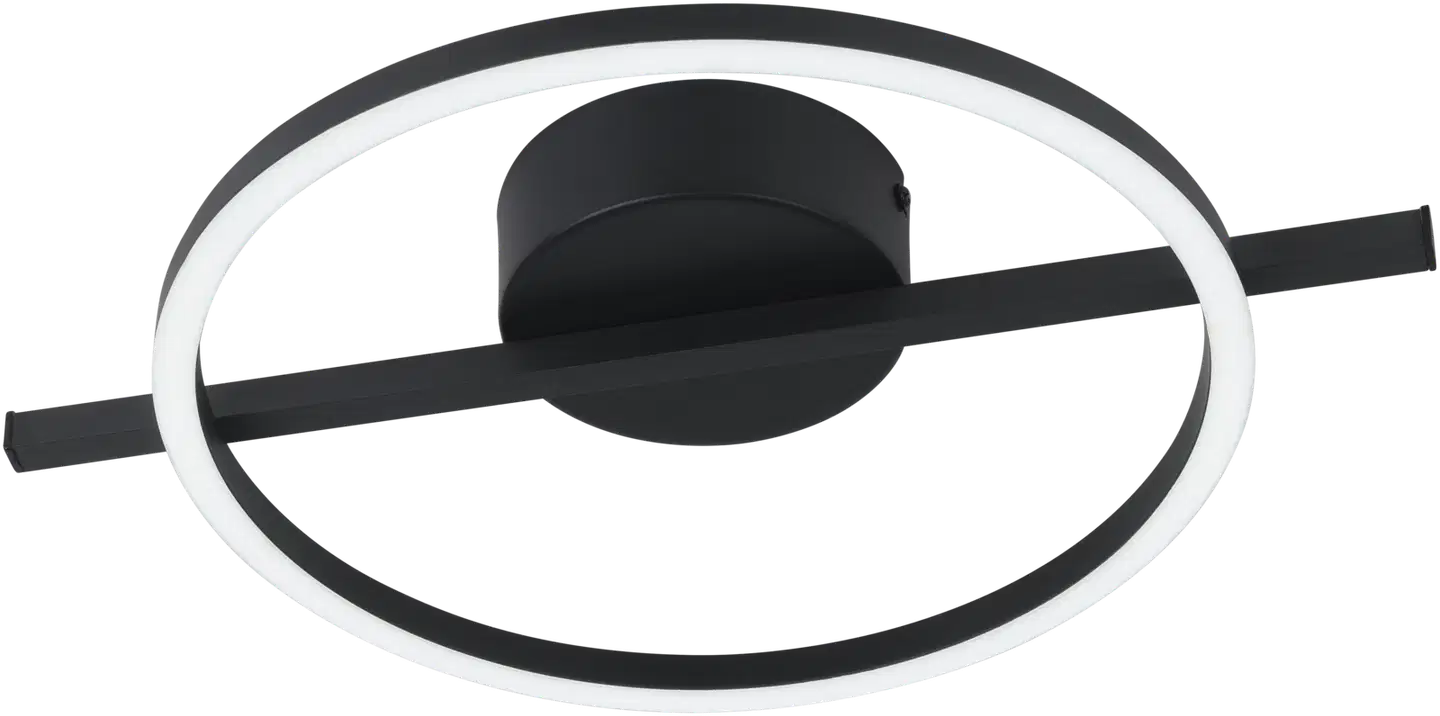 EGLO kattovalaisin Amandolo LED 17W 40 cm RGB CCT musta/valkoinen - 1