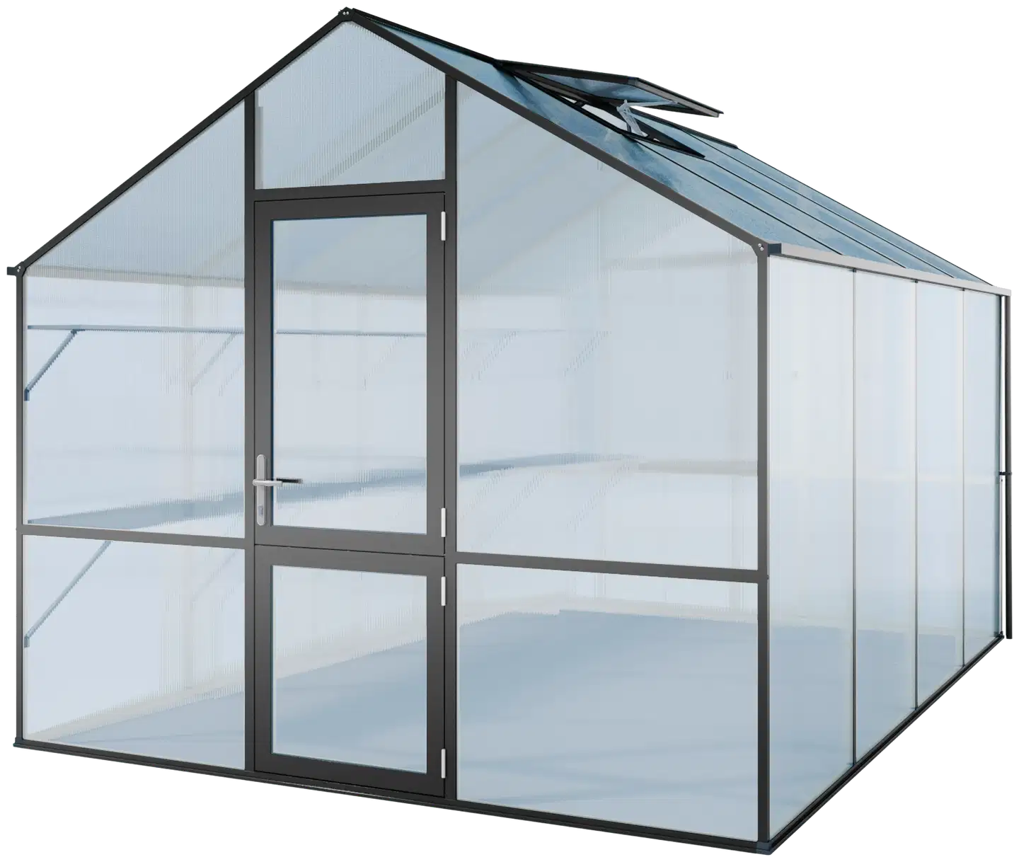 Kreative Gartentechnik kasvihuone Lilie IV 12,74 m2 antrasiitinharmaa - 1