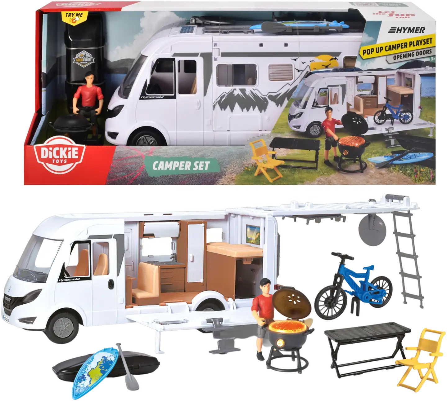 Dickie Toys Hymer matkailuauto, leikkisetti - 1