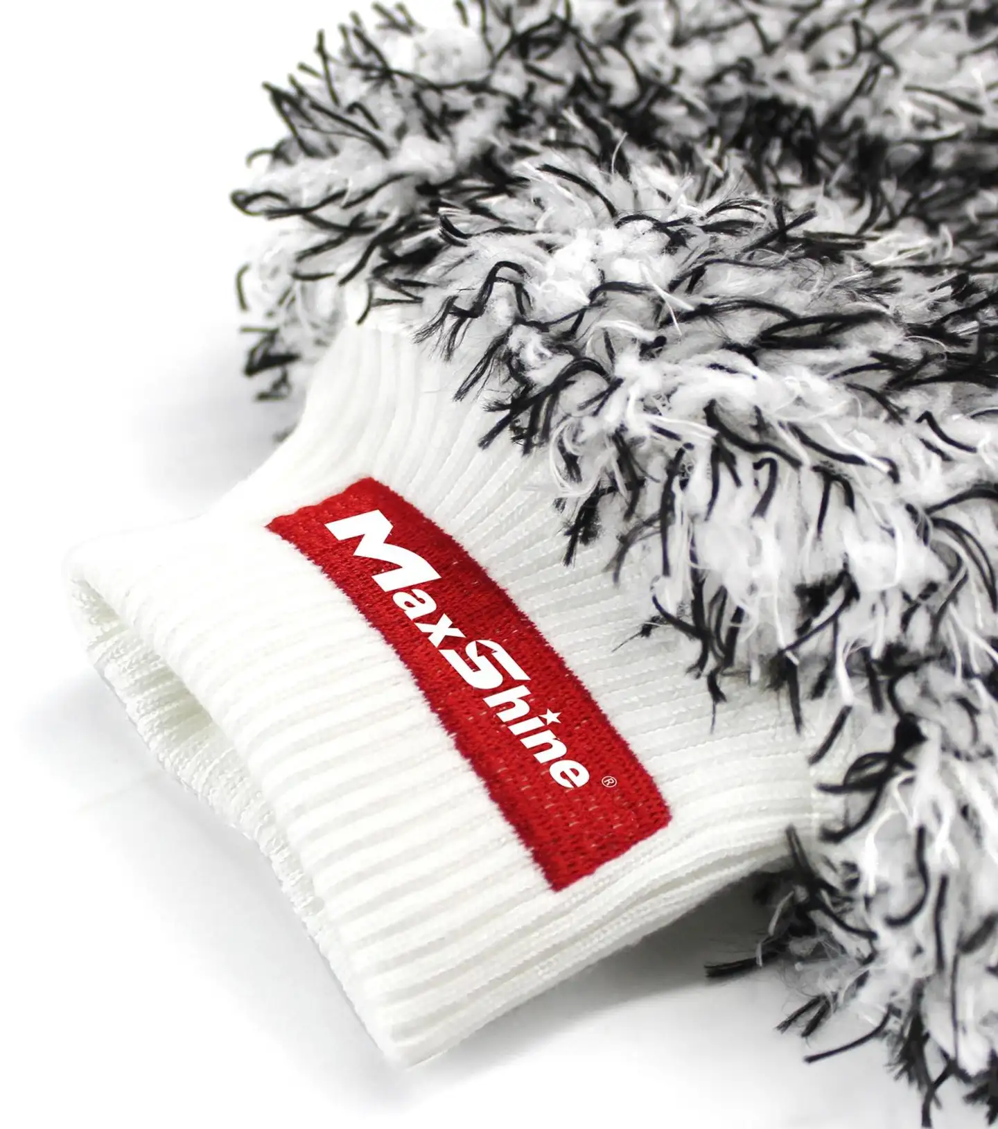 Maxshine 1130004W kaksivärinen mikrokuitupesukinnas 28×20 cm – erittäin pehmeä ja imukykyinen, naarmuttamaton, täydellinen auton korin, vanteiden ja muiden pintojen hellävaraiseen pesuun - 2