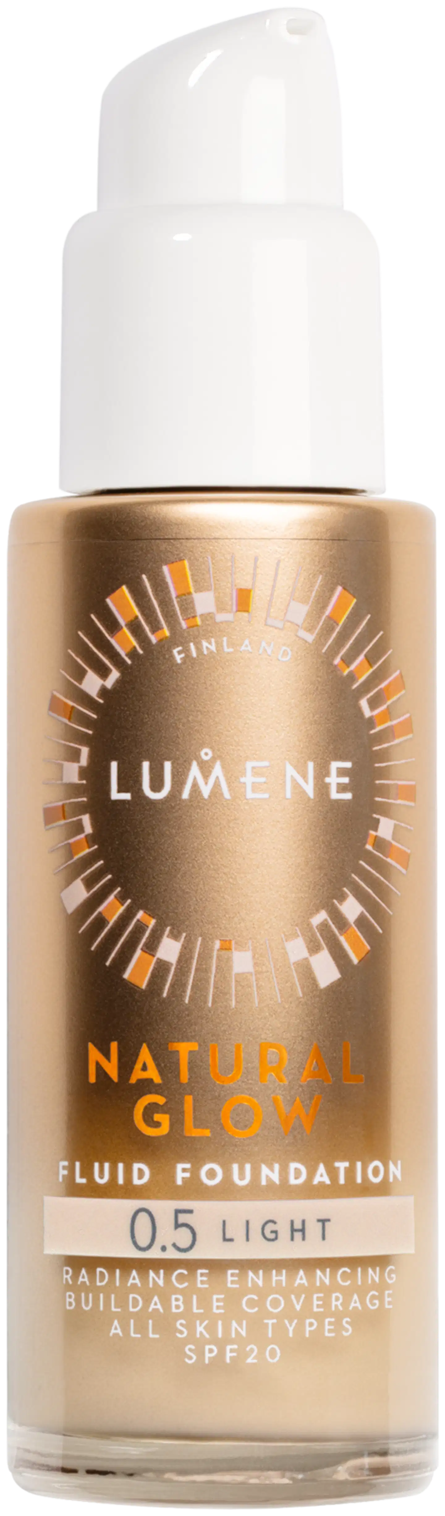 Lumene Natural Glow Heleyttävä meikkivoide SK20 0.5 Light 30 ml - Light - 1