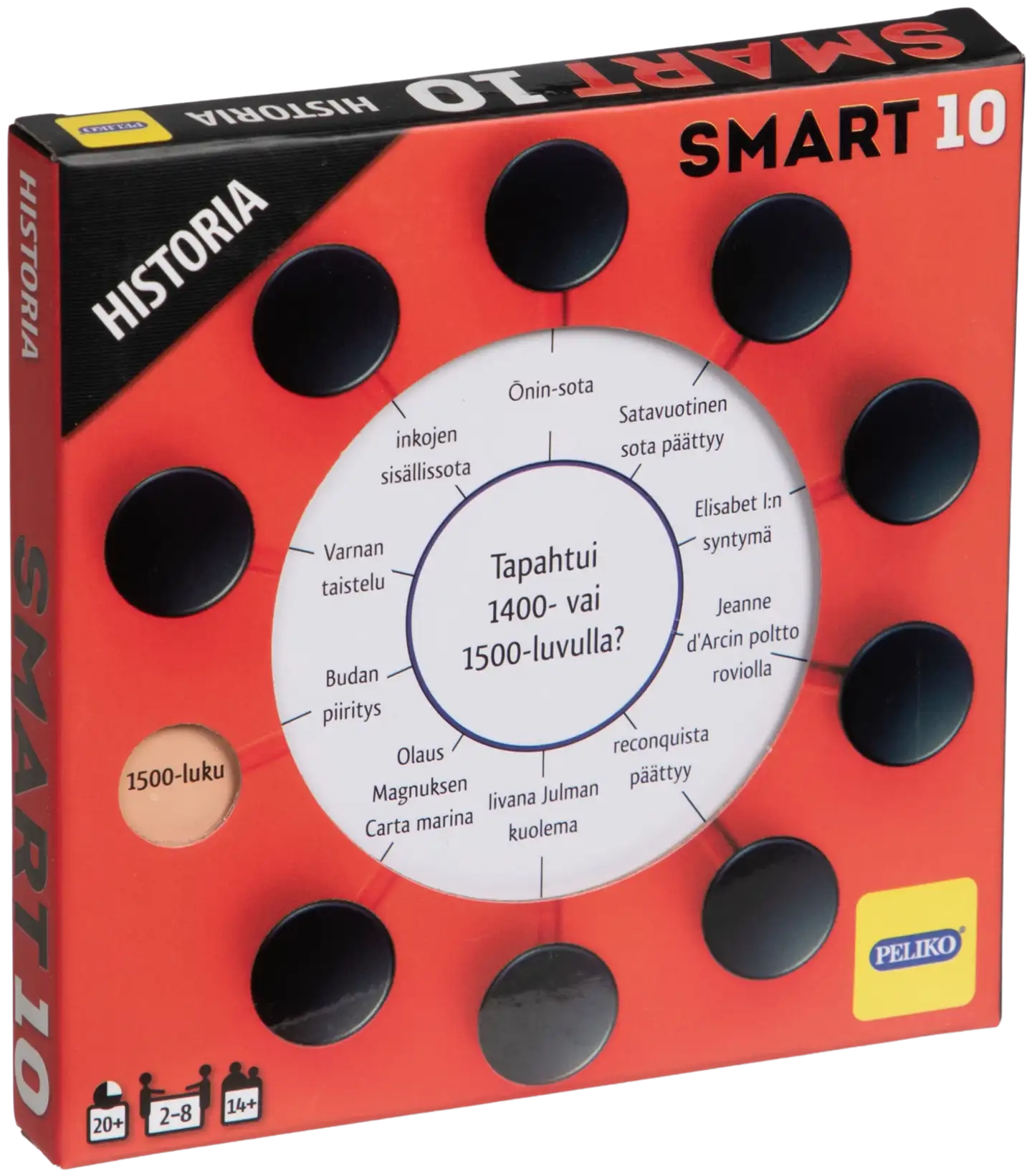 Peliko Smart10 tietopeli kysymykset historia - 1