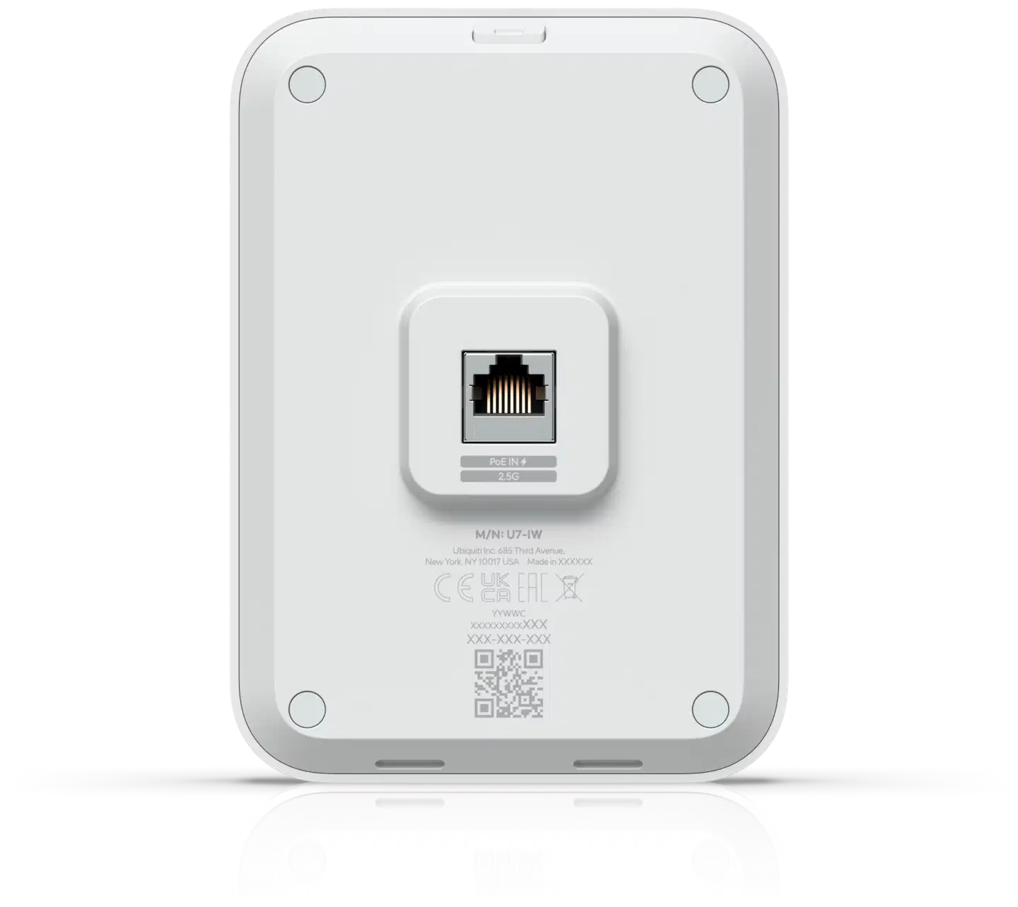 Ubiquiti seinään asennettava WiFi 7 -tukiasema integroidulla 2.5 GbE -kytkimellä U7-IW - 3