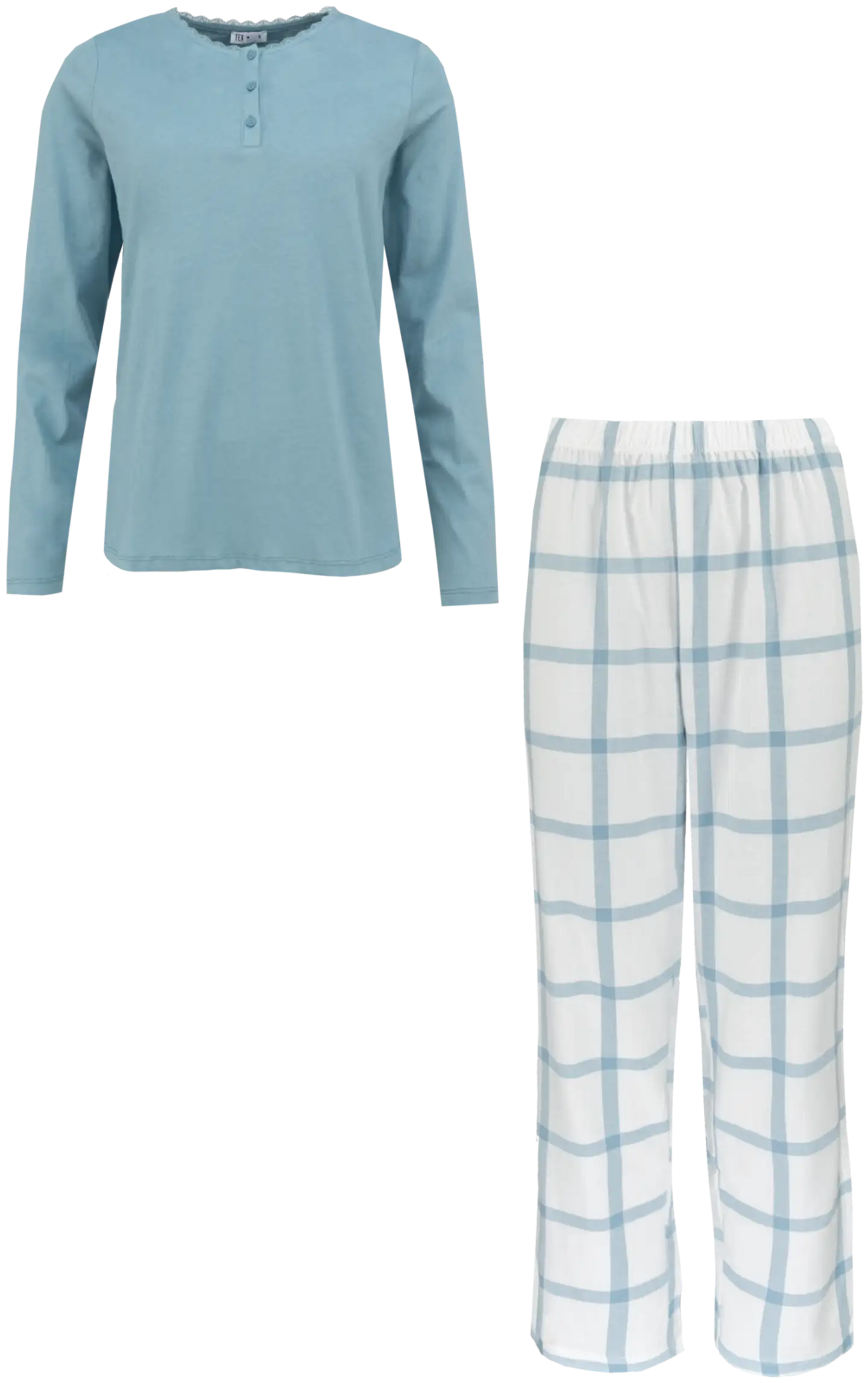 TEX naisten pyjama I997294 - Blue Light - 1