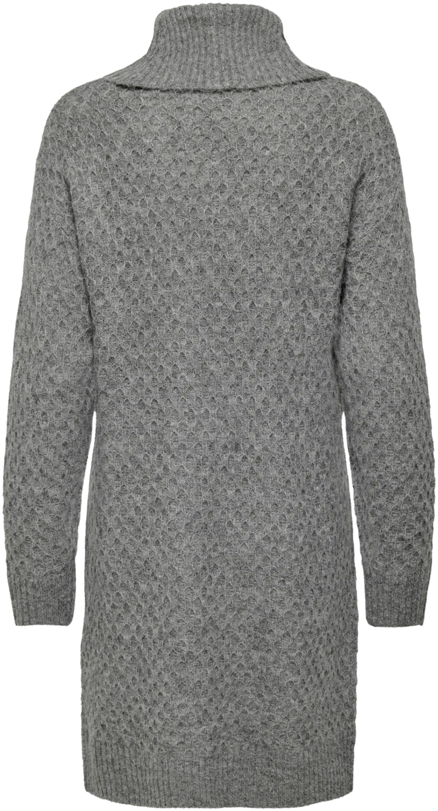 JDY naisten tyylikäs palmikoitu neulemekko Jdybigum - Medium Grey Melange - 2