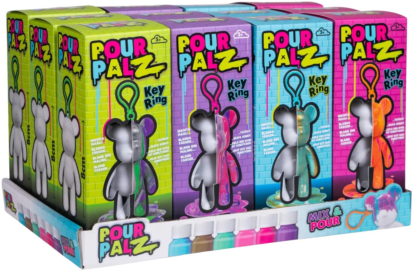 Pour Palz askartelusetti maalaa karhu koukulla lajitelma - 2