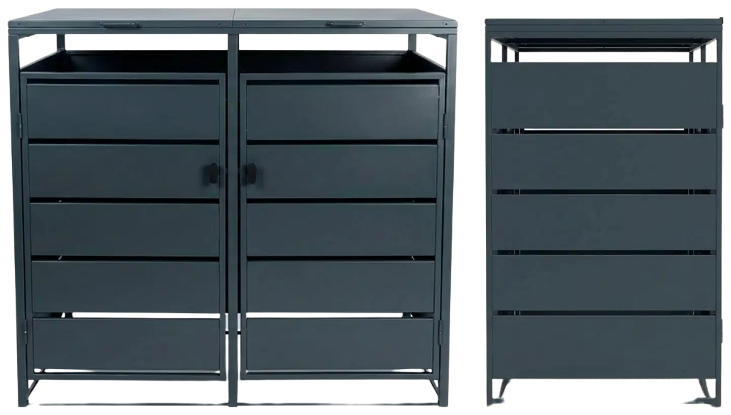 Fornorth roskakatos premium 139x82x121cm - 4