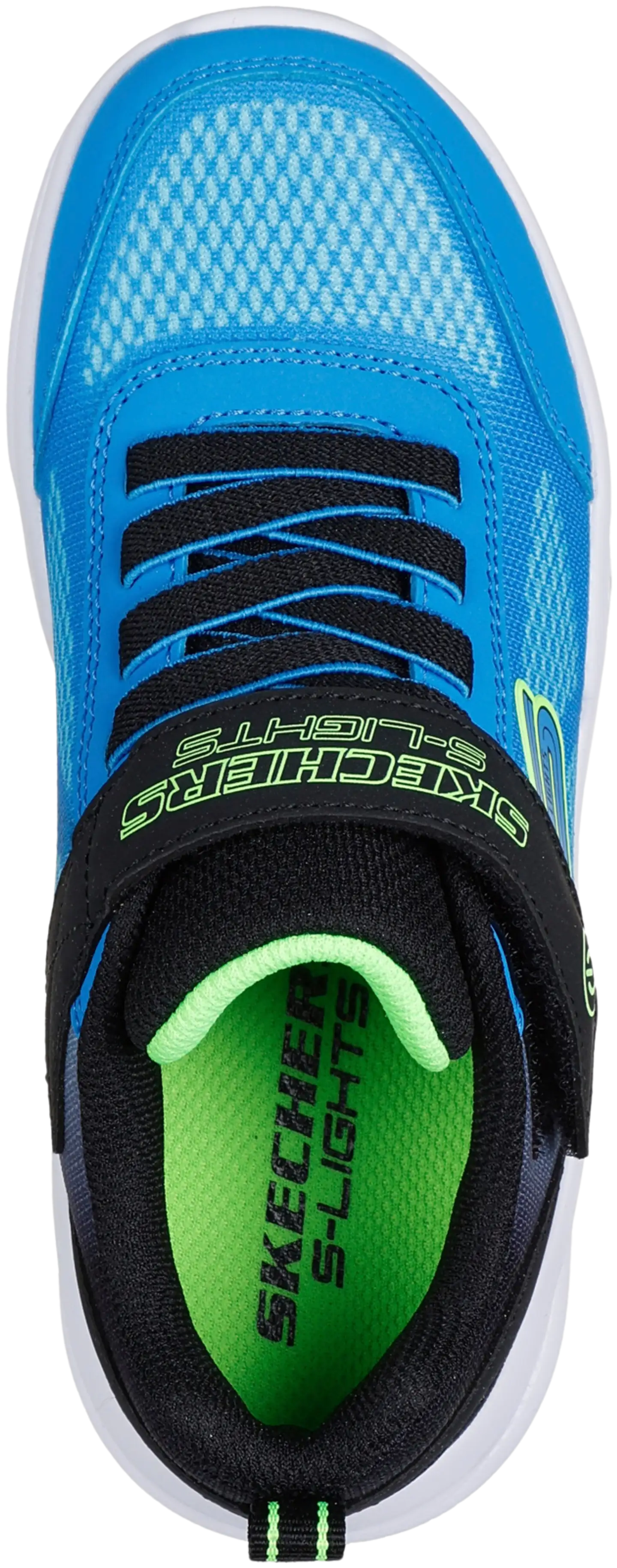Skechers lasten vilkkulenkkari Meteor Lights Krendox - black/blue/lime - 4