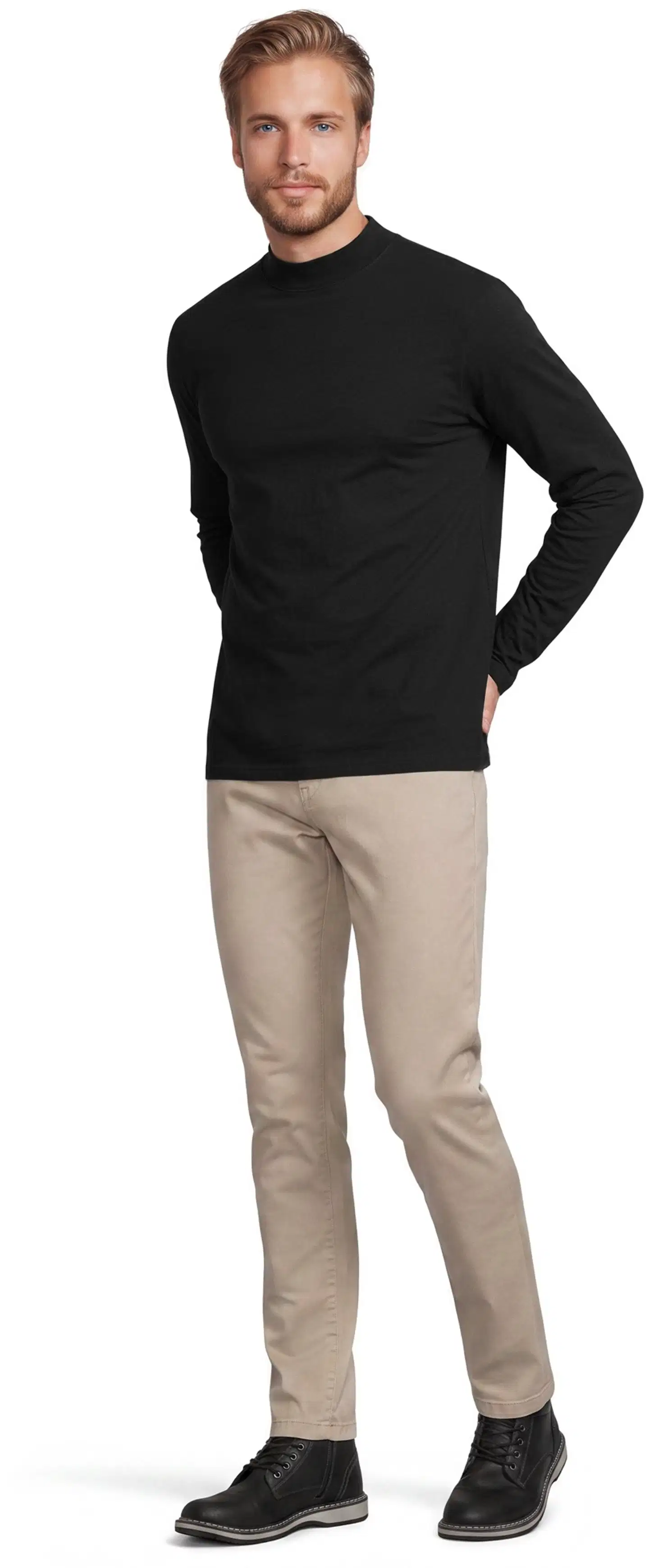 House miesten puolipoolo 195HNOS4 - Black - 4