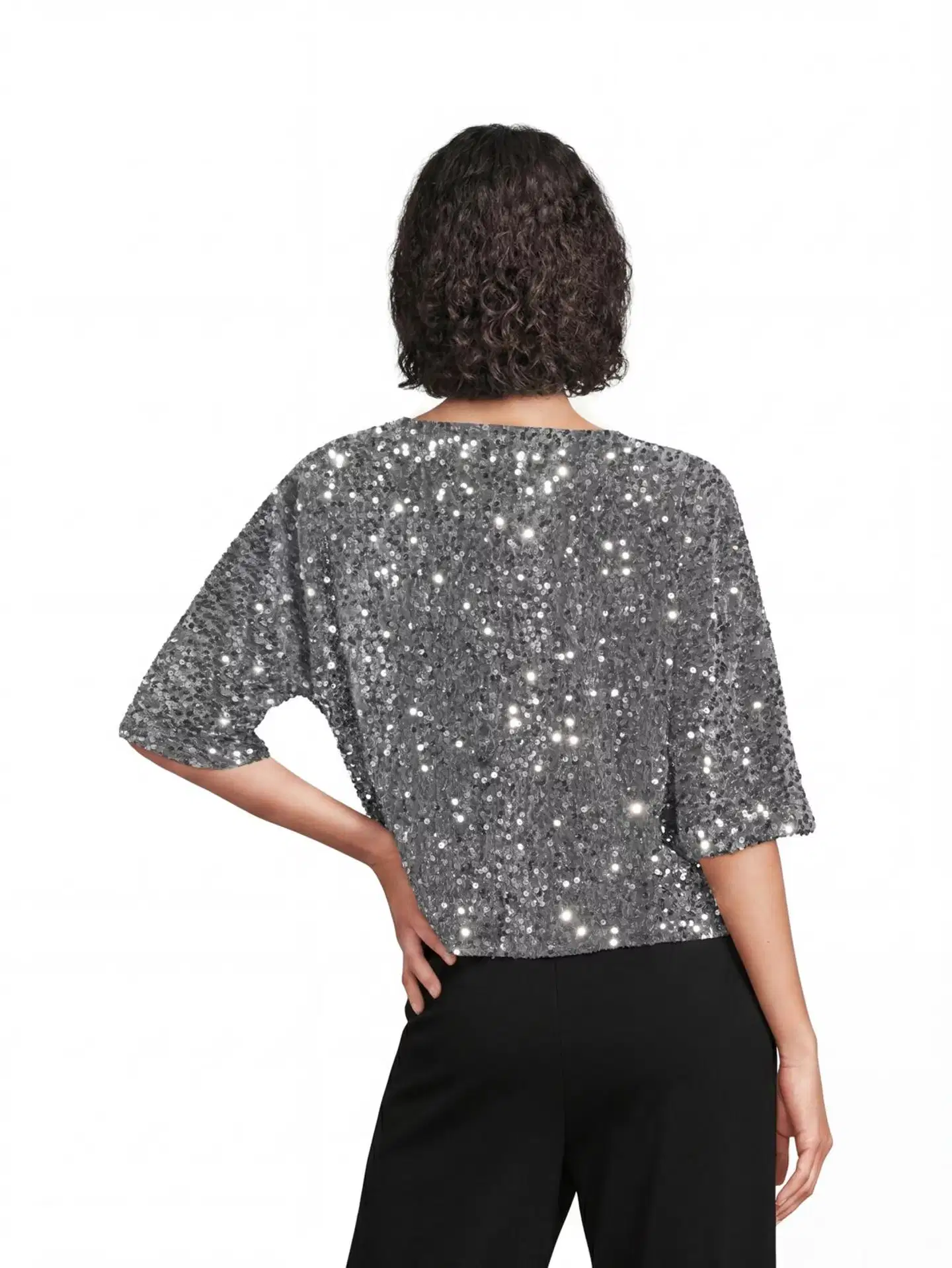 House naisten juhlapusero Glitter 213H264031 - silver - 4