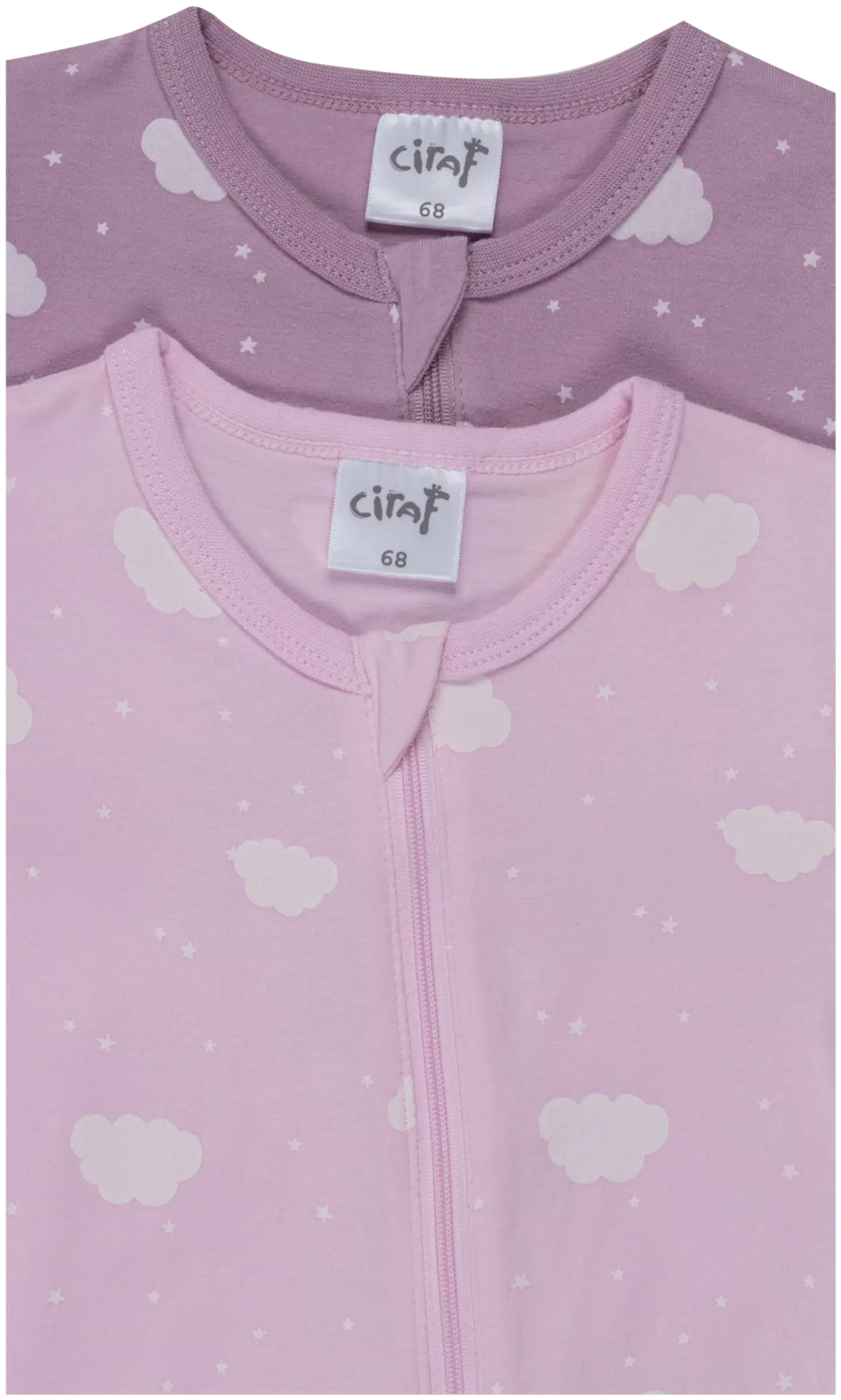Ciraf vauvojen pyjama Hattara 250B263014 2-pack - pink clouds aop - 3