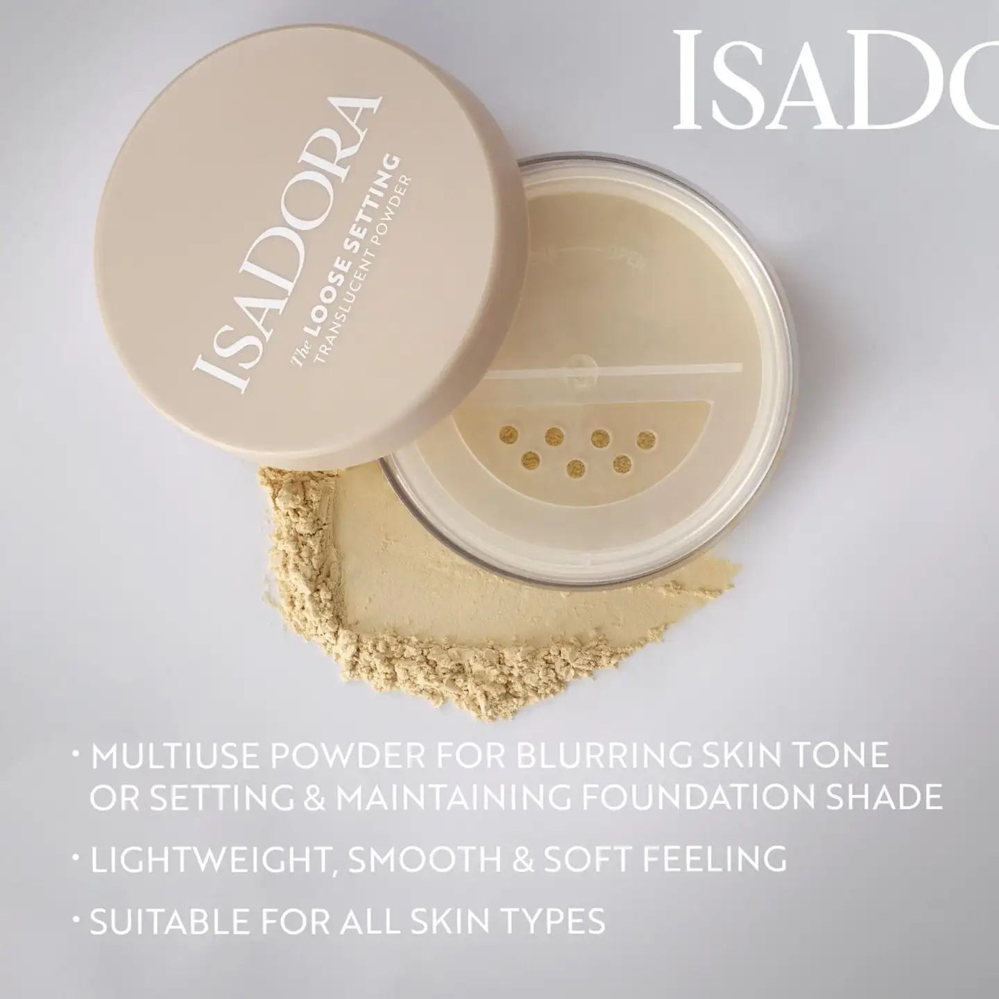 Isadora The Loose Setting Translucent Powder 00 kiinnityspuuteri 9 g - 3