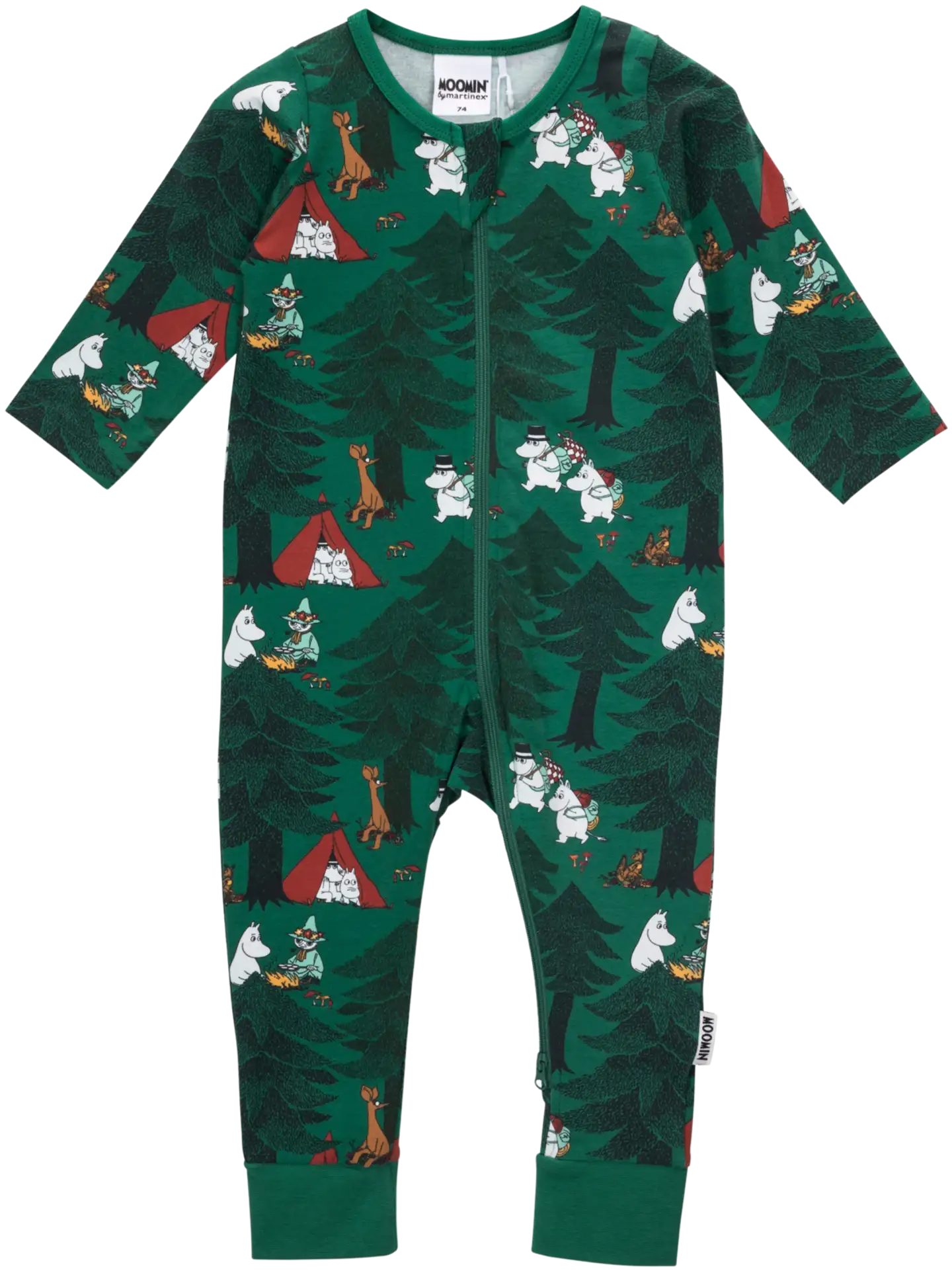 Martinex Muumi vauvojen pyjama Telttailu 588684 - VIHREÄ - 1