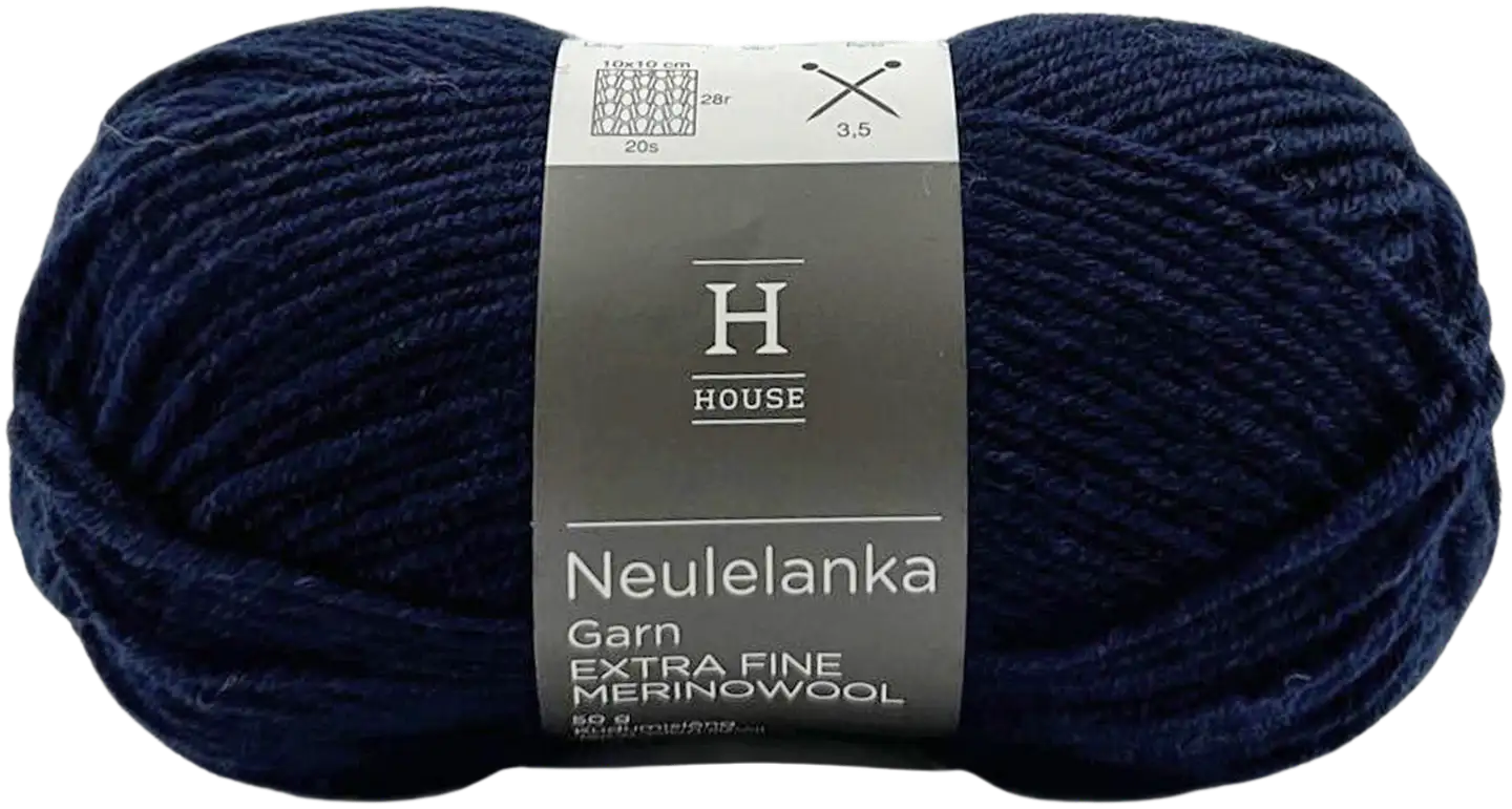 House neulelanka merinovilla 311120 50 g Navy Blue 12072