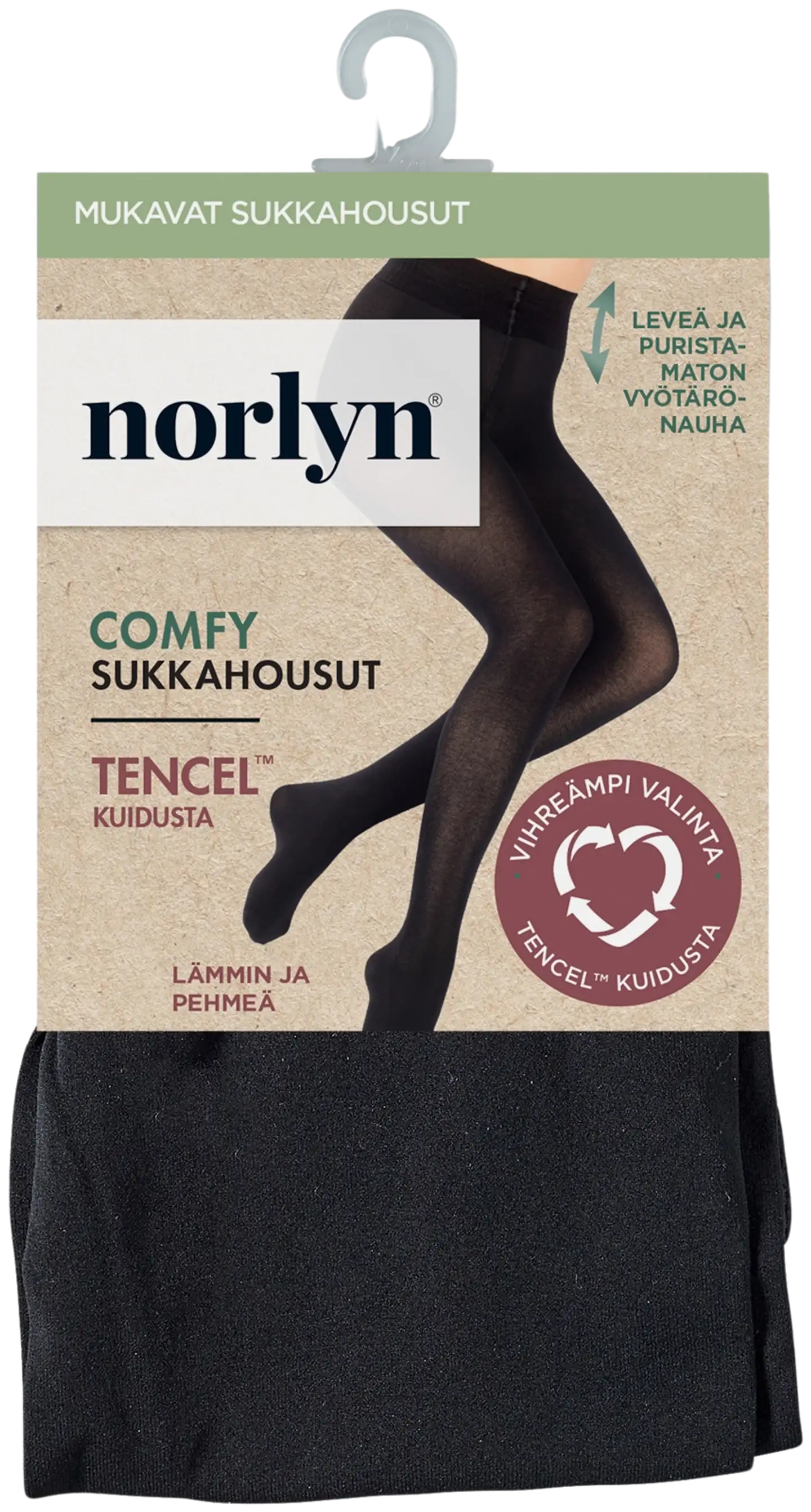 Norlyn Comfy Tencel sukkahousut - BLACK - 1