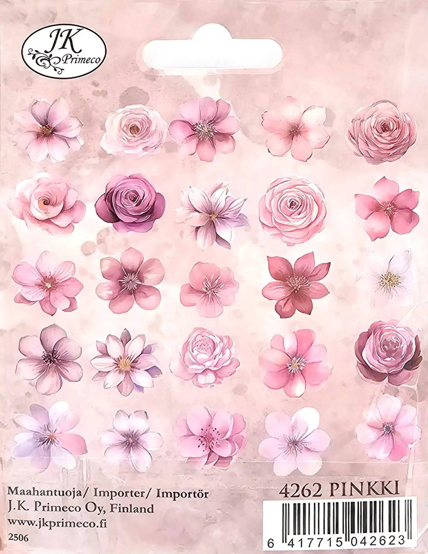 J.K. Primeco tarra Kukat pinkki 25kpl - 2