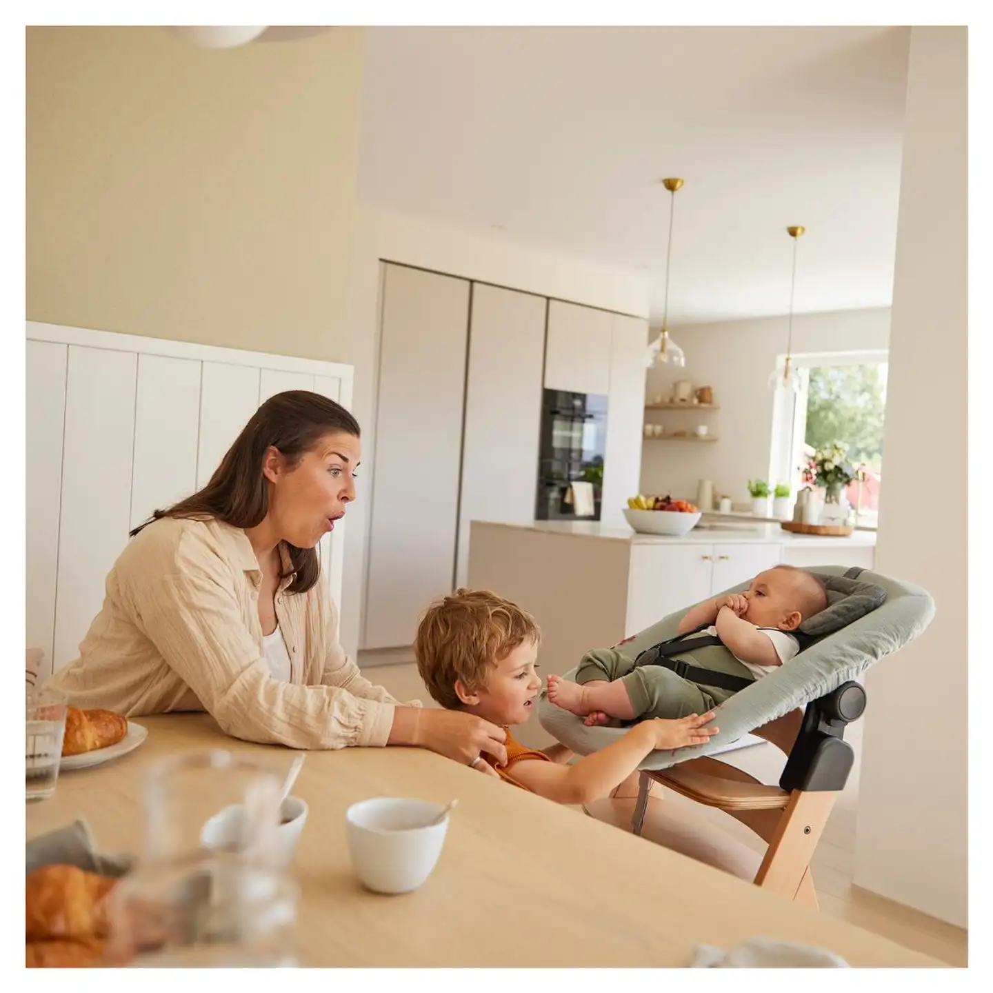 Hauck suojapeite syöttötuoliin Highchair beige - 21