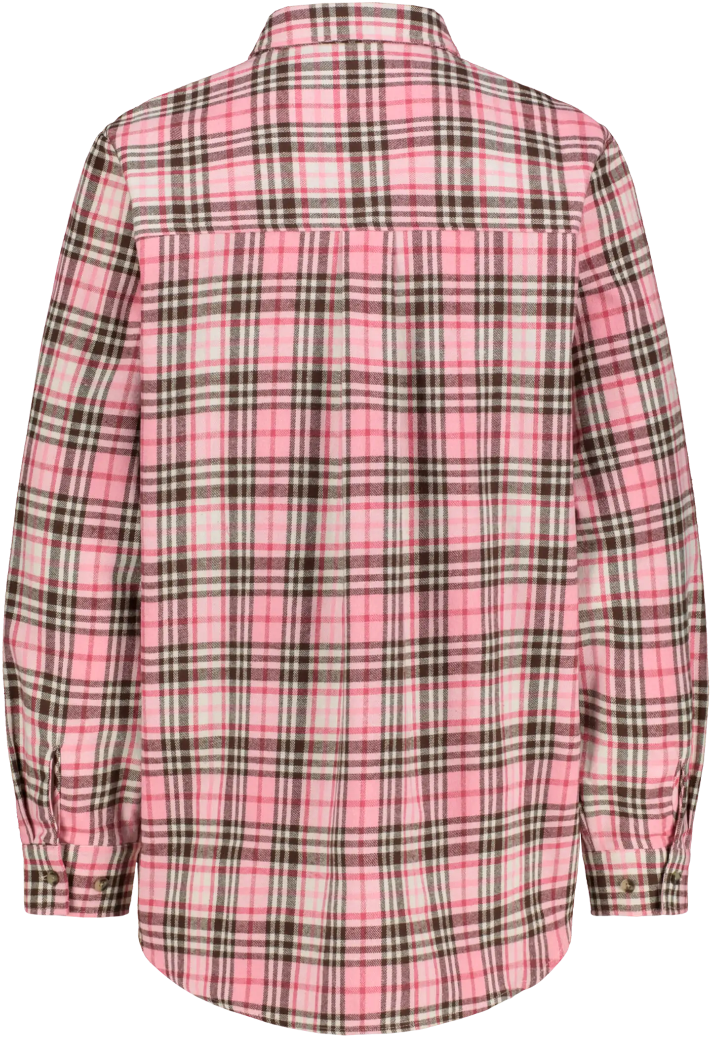 Reino&Aino naisten flanellipaita - pink check - 2