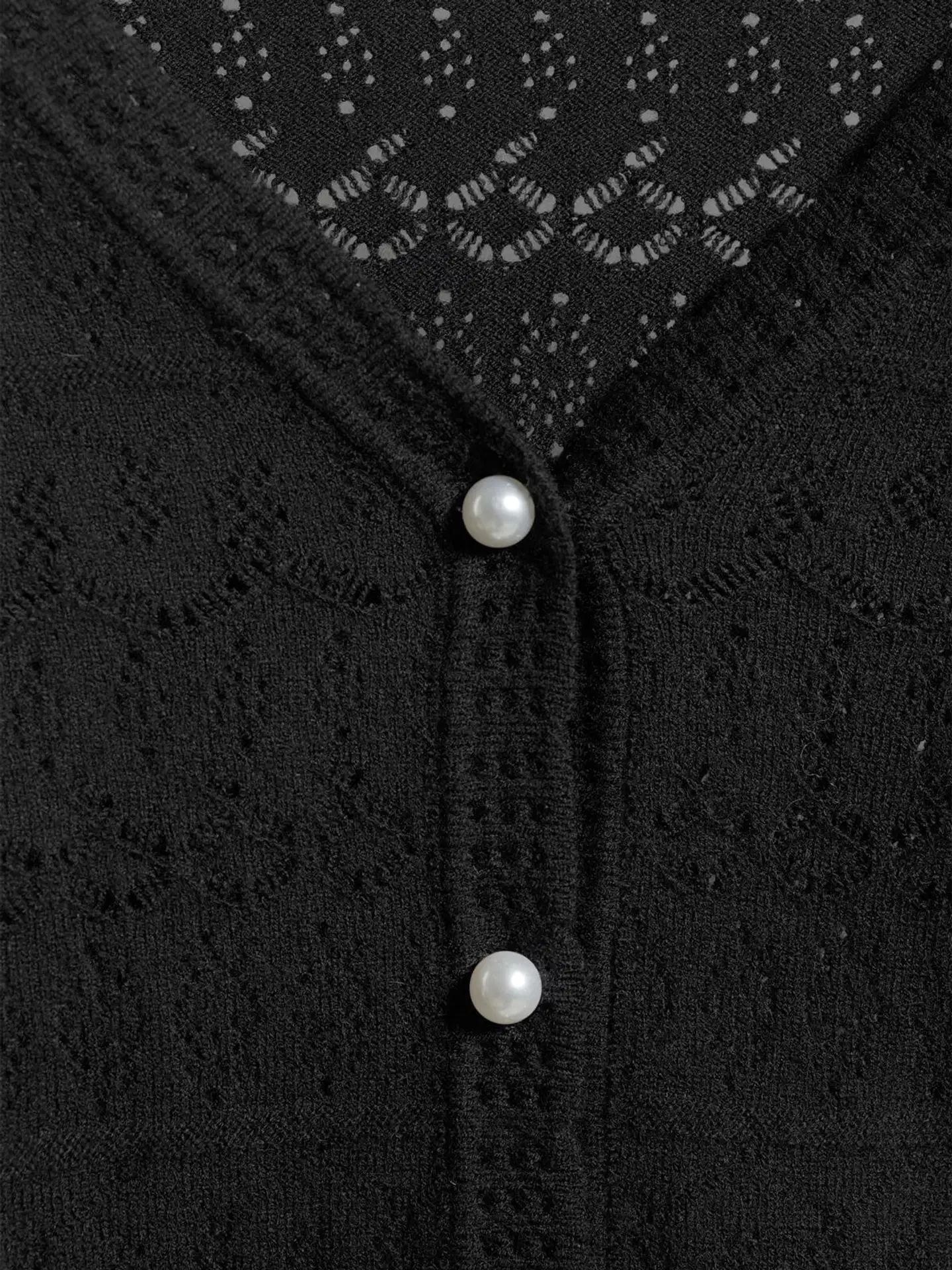 House naisten neuletakki lyhyt 213H262910 - black - 5