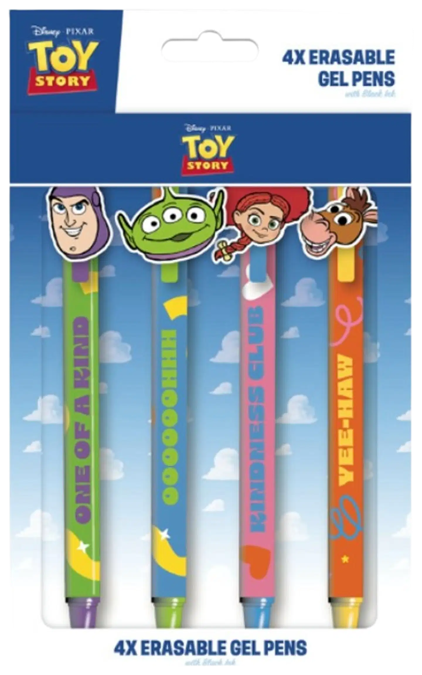 Toy Story pyyhittävä geelikynä 4kpl
