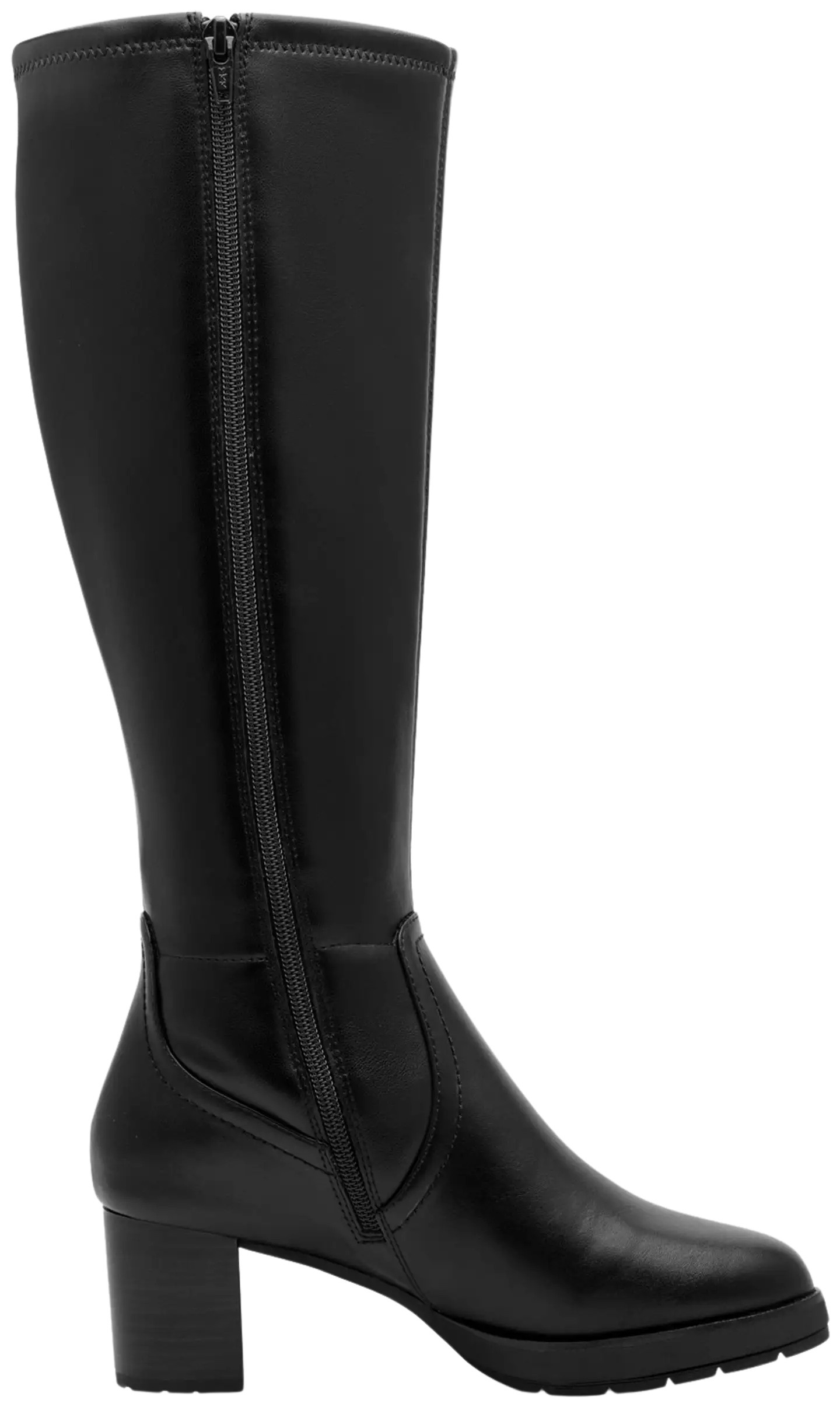 Jana shoes naisten stretchsaapas 25566 - BLACK - 2
