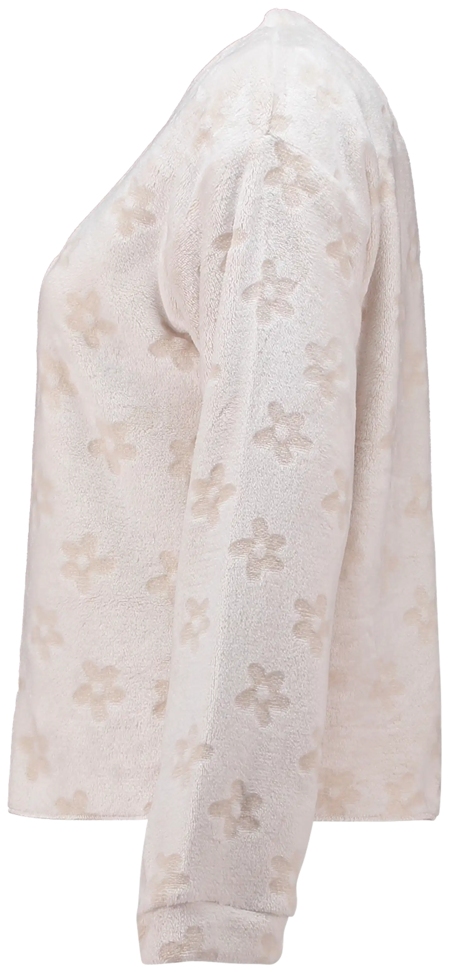 Hailys lasten trikoopaita - cream flower - 2