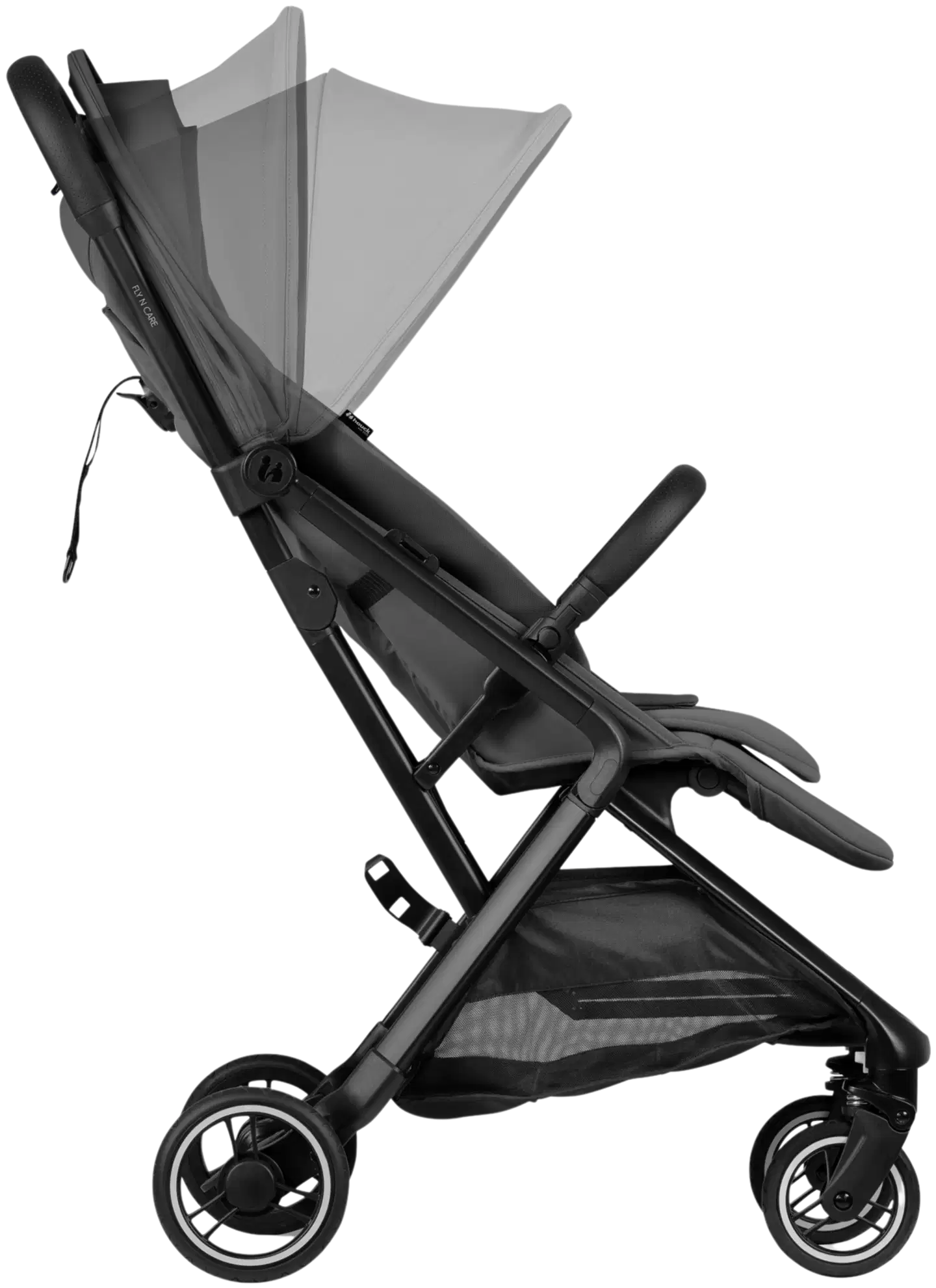 Hauck matkarattaat Fly N Care harmaa - 7