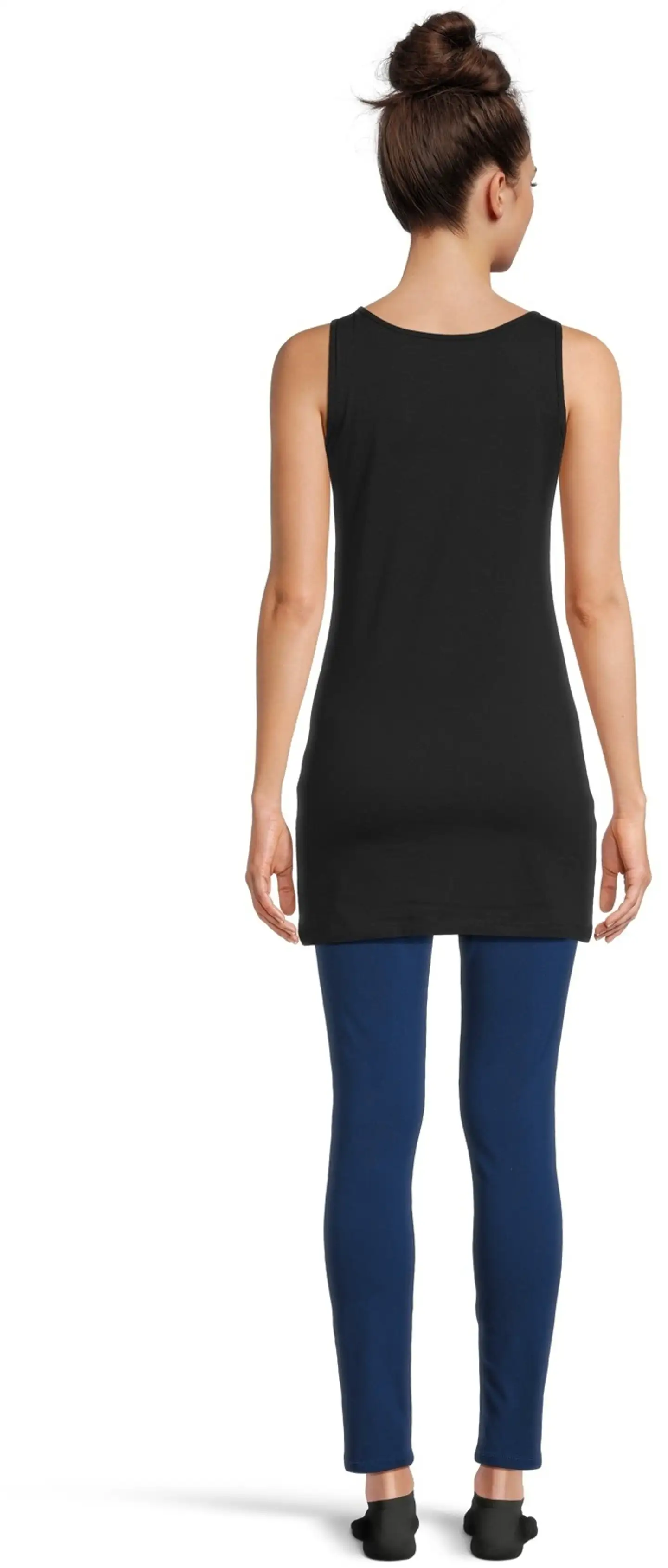 House naisten pitkä toppi Nina - Jet Black - 3