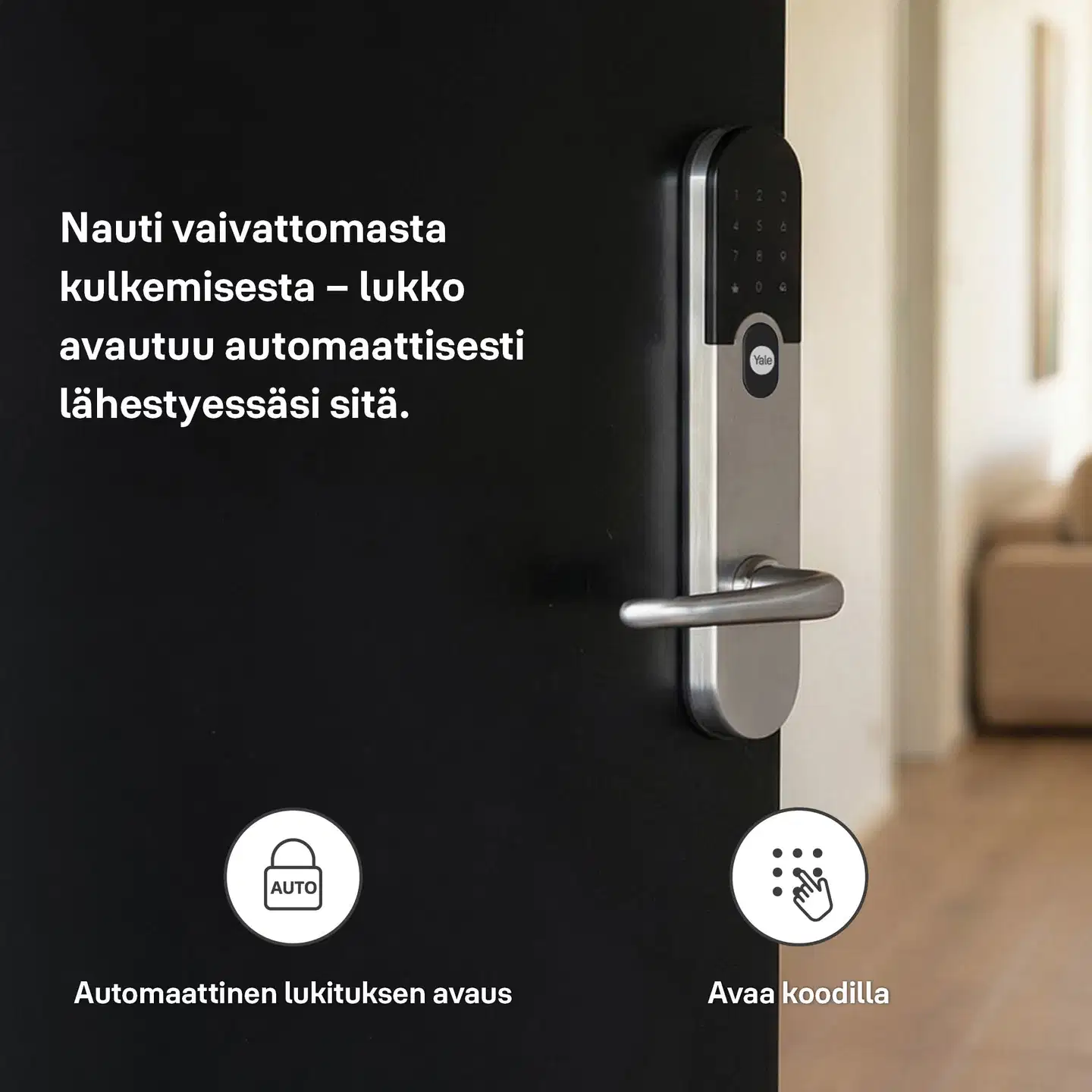Yale Entrus harjattu teräs älylukko - 6