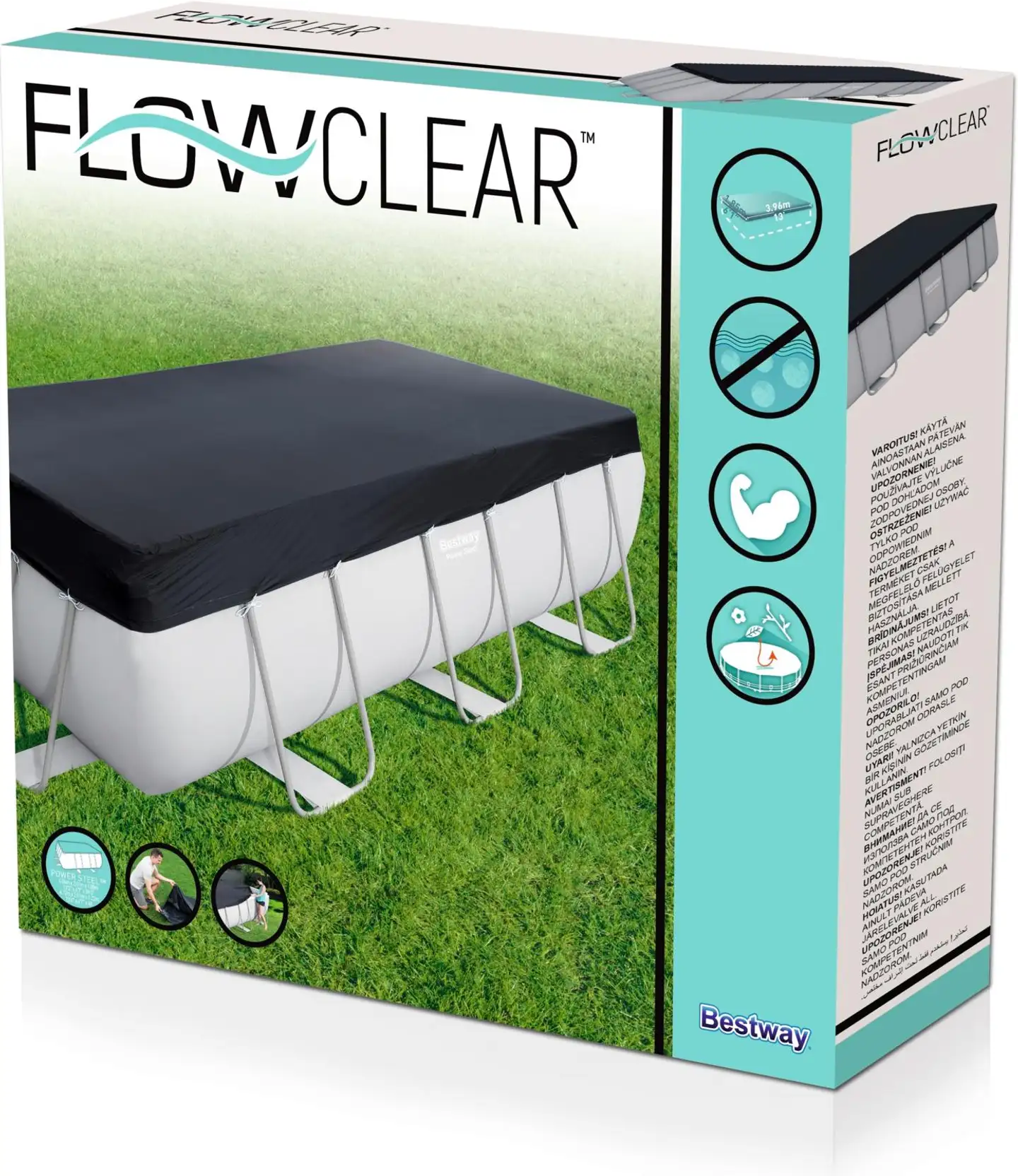 Bestway uima-altaan suojapeite Flowclear 412 x 201 cm - 1