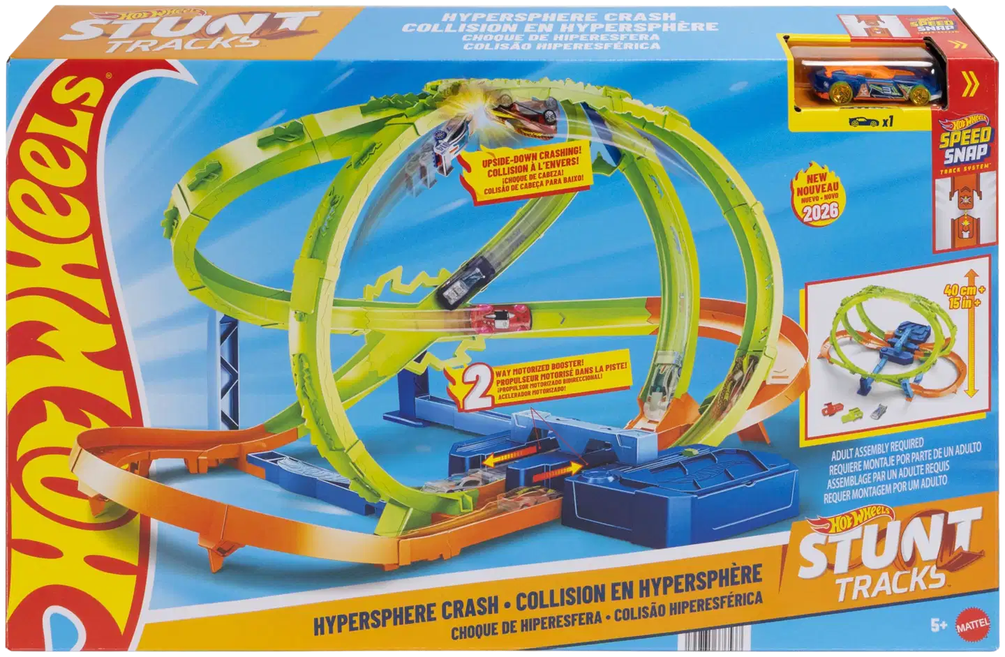 Hot Wheels Stunt Tracks Hypersphere Crash Out -ratasetti - 3
