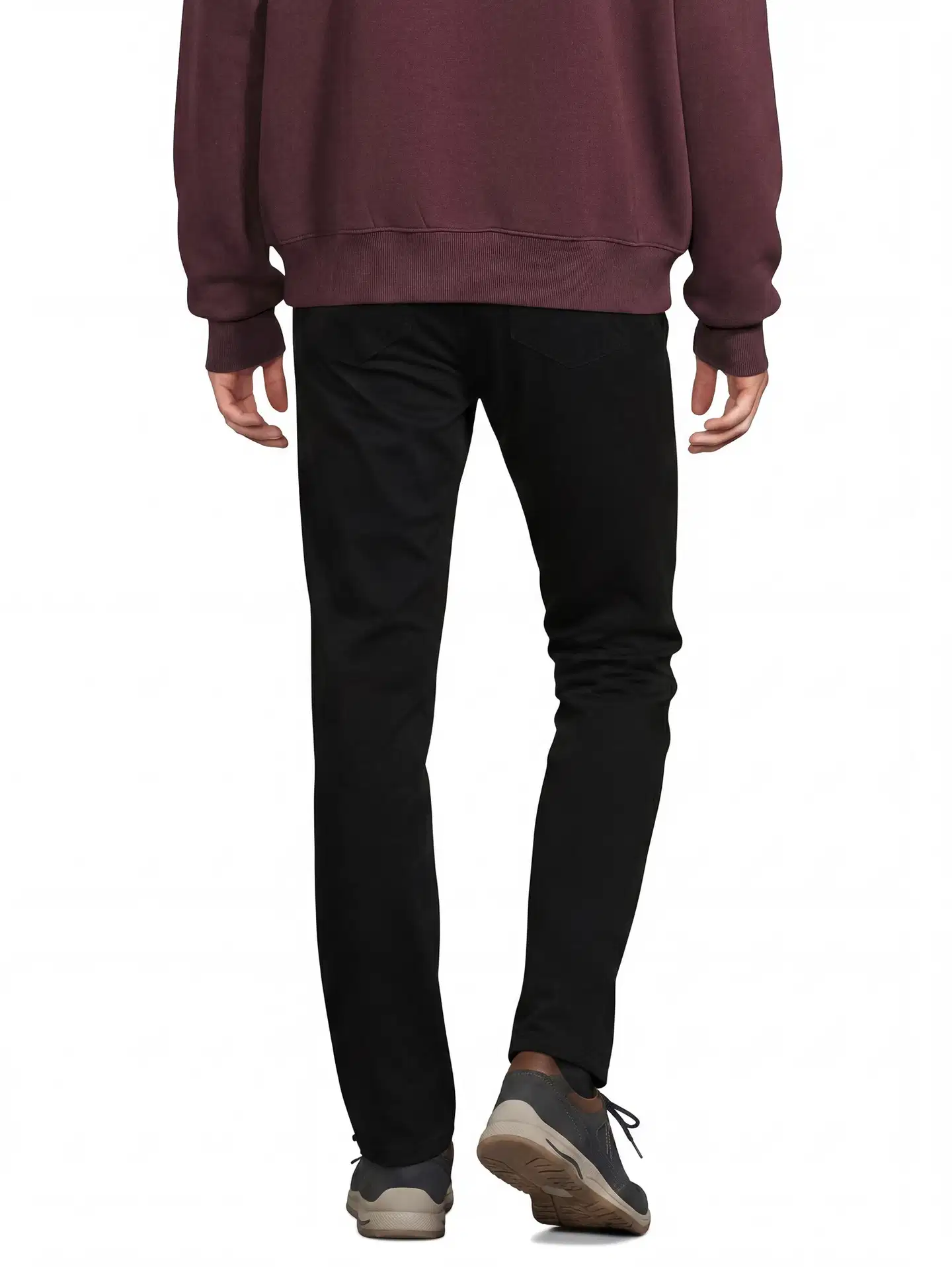 House miesten 5-tasku Dobby-housut 202H292601 - Black - 3