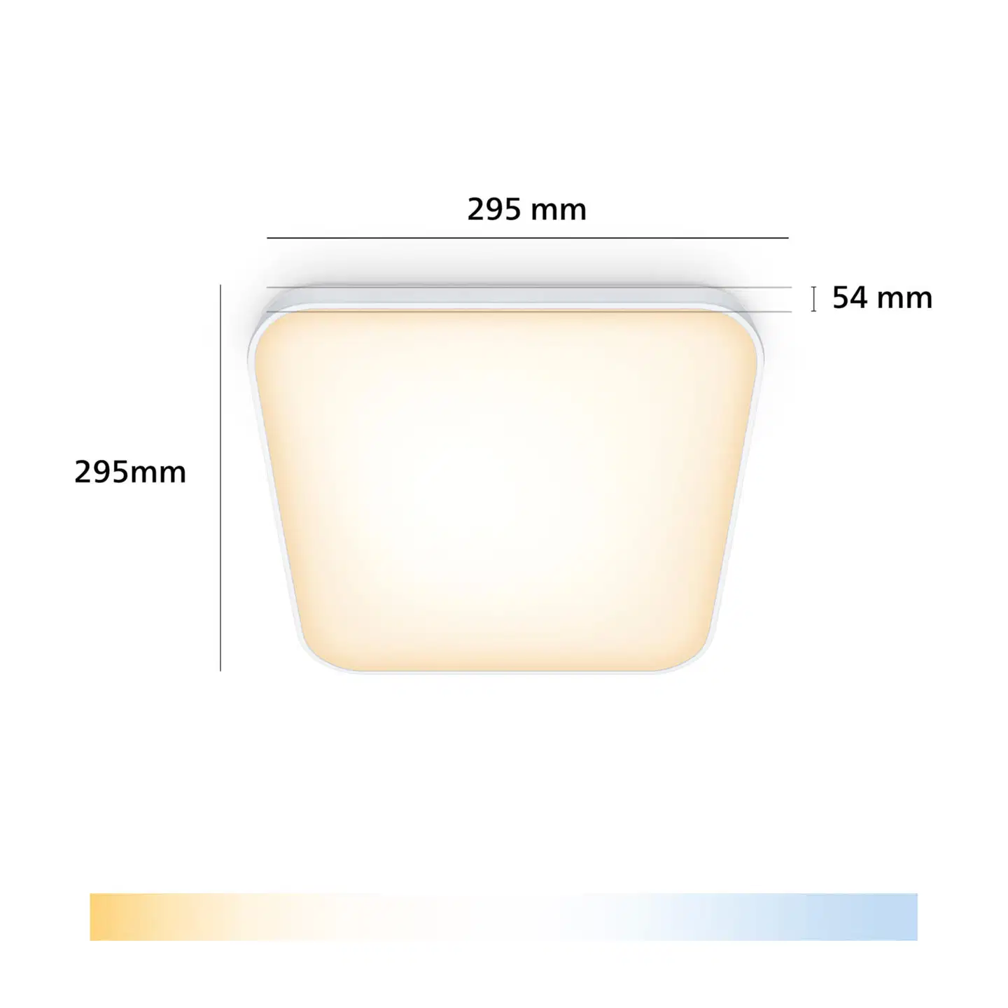 Philips Smart Lighting kattovalaisin neliö 18W 2700-6500K valkoinen säädettävä - 2