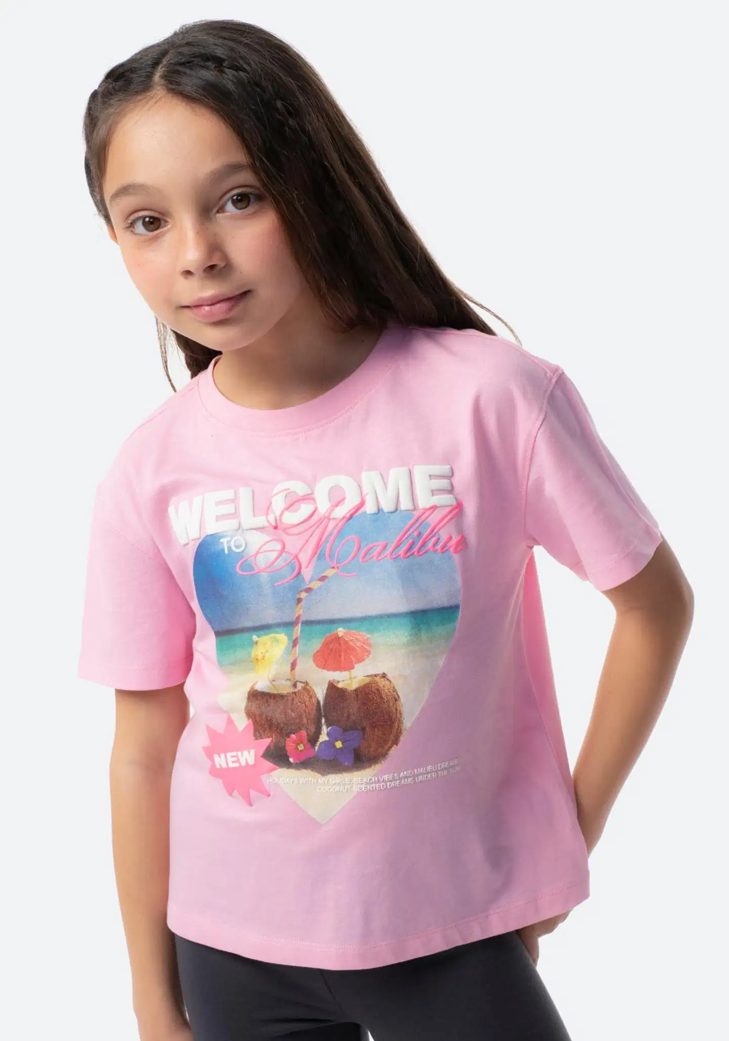 TEX lasten t-paita I276273 - POWNDER PINK - 1