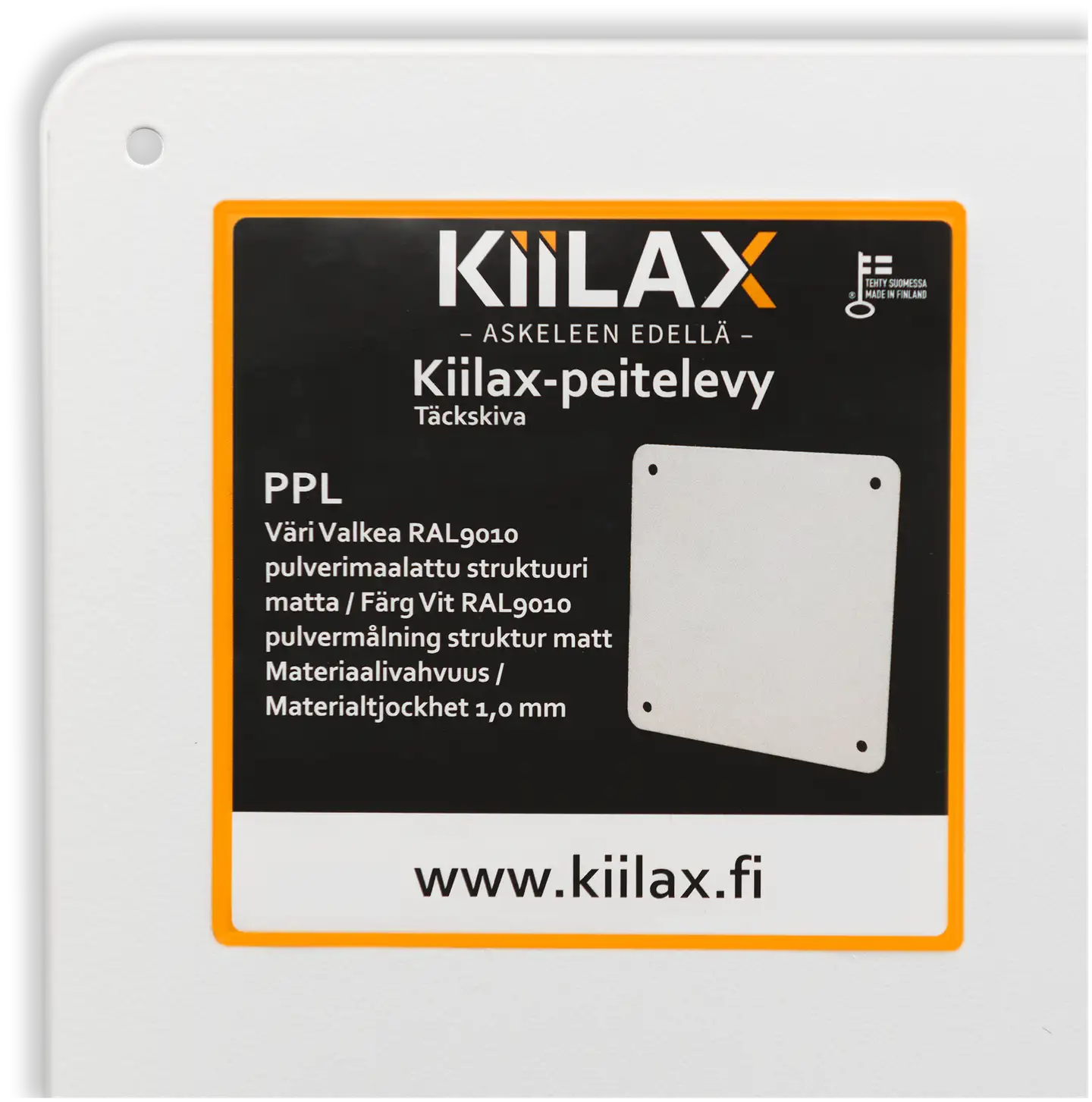 Kiilax Suorasivuinen peitelevy ruuvikiinnityksellä 550x550 mm - 2