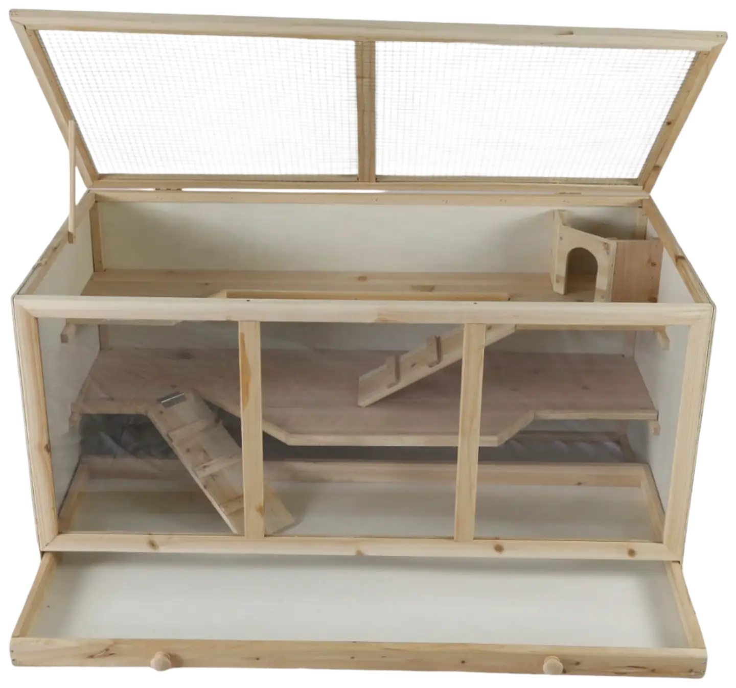 Trekker hamsterin häkki 116x60x58 cm puinen - 3